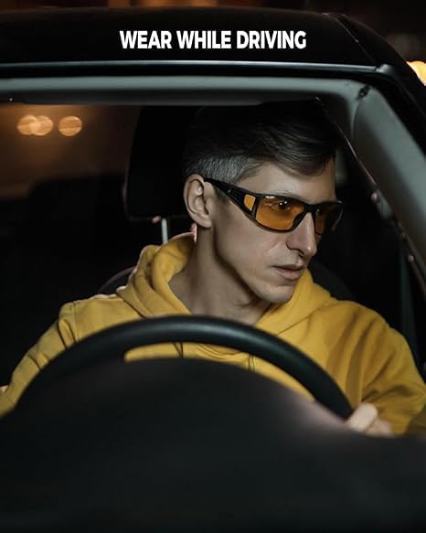 Night Vision Glasses for Driving - Shine in the Dark for Men & Women