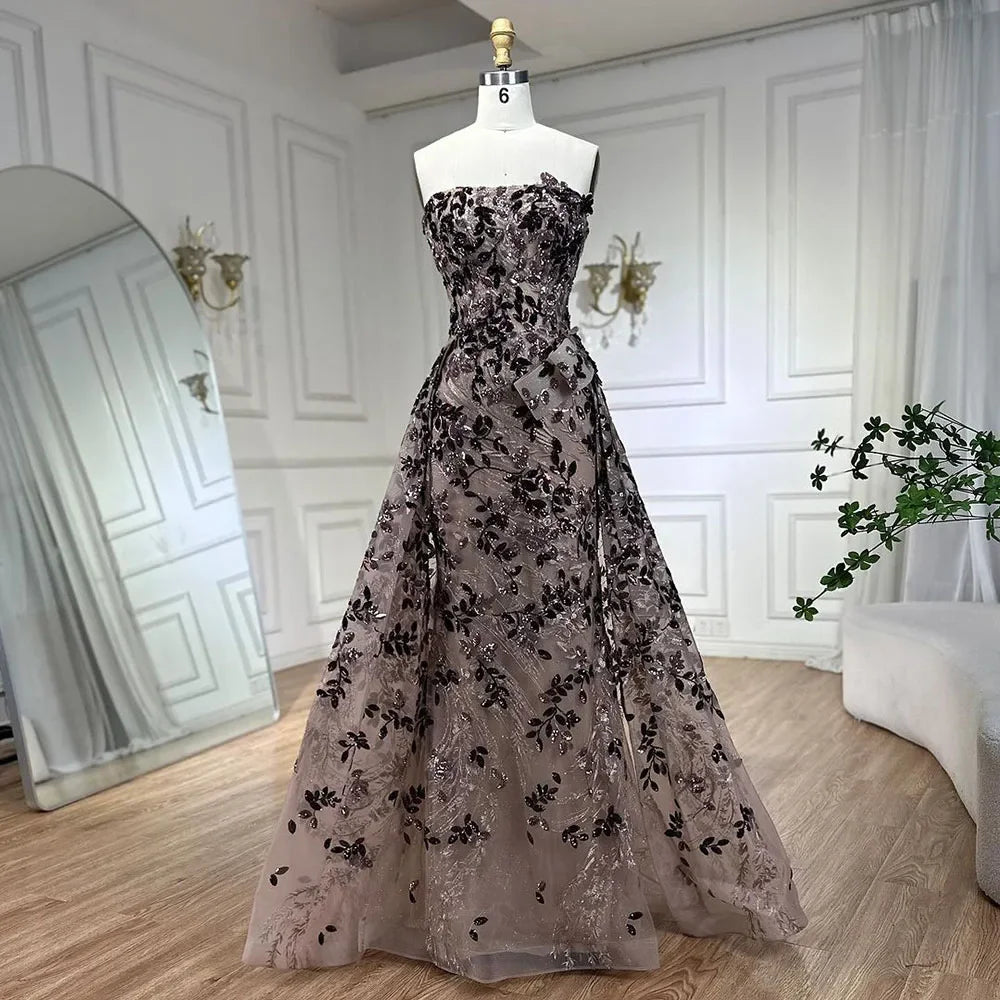 Elegant Pink A-Line Off-the-Shoulder Beaded Sequins Evening Dress for Women - Luxury Dubai Party Gown for Weddings, Galas & Special Occasions