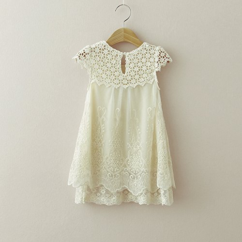 Topmaker Baby Baptism Dress - Elegant Crochet Lace Christening Gown for Newborns & Infants | Perfect for Church Ceremonies, Baptisms & Special Occasions