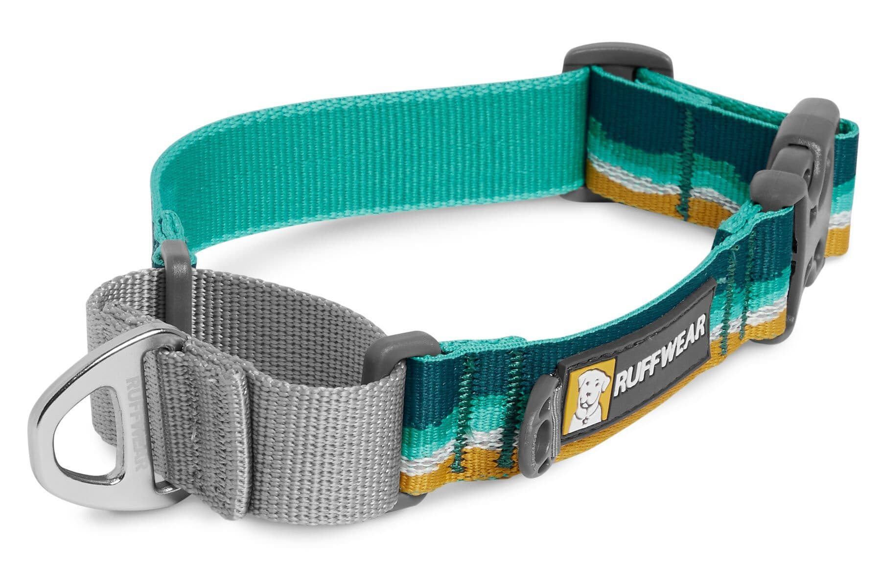 Ruffwear WEB Reaction Dog Collar for Beach & Outdoor Adventures - Seafoam Color | Durable & Adjustable Pet Collar for Swimming, Hiking & Water Activities