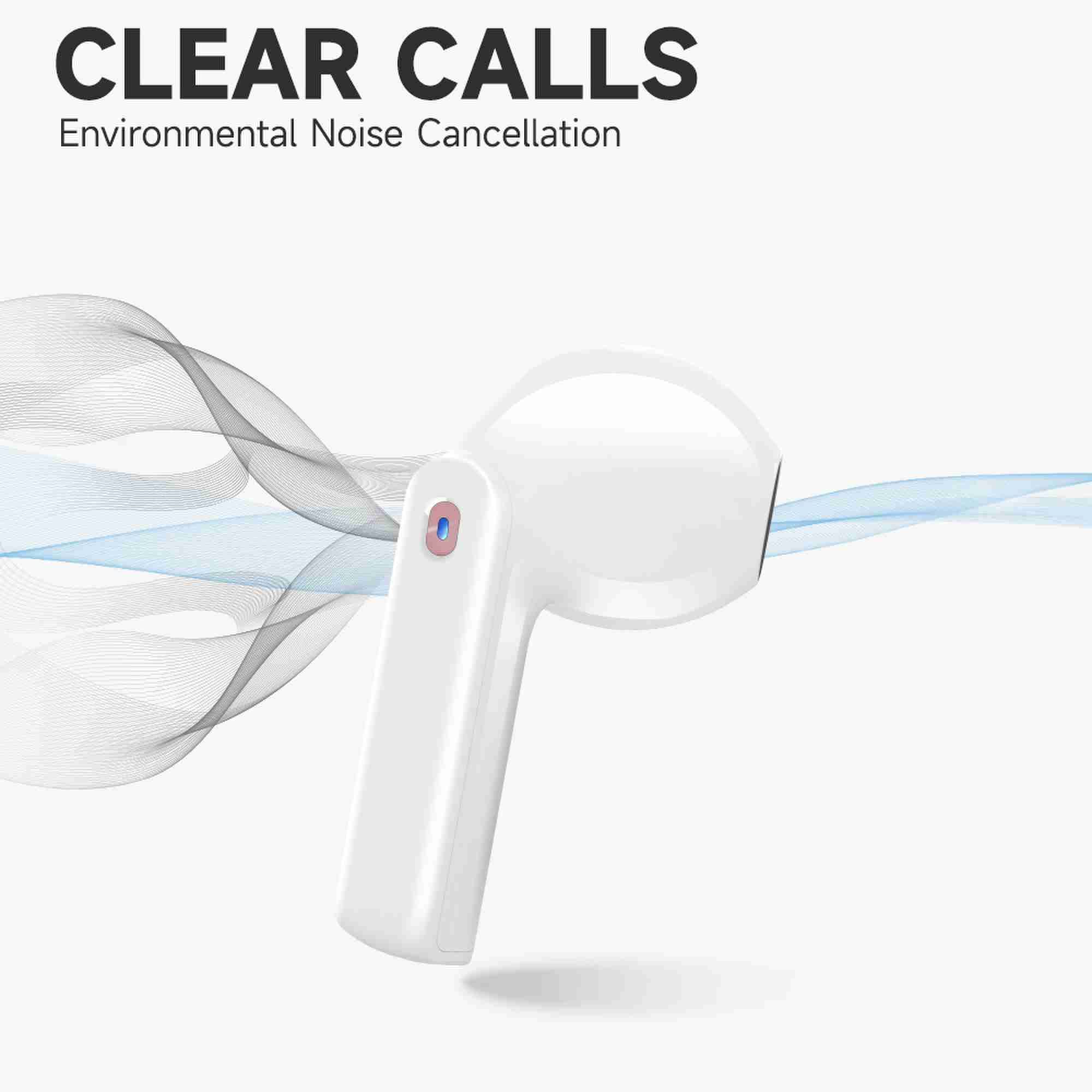 Premium Wireless Earbuds Bluetooth 5.0 with Noise Cancelling, IPX5 Waterproof, Deep Bass & 30H Playtime - Compatible with iPhone & Android - Perfect for Workouts, Commuting & Travel