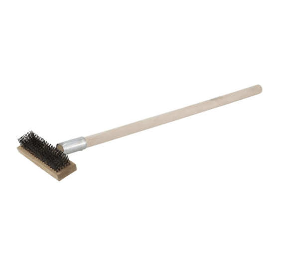 Best Pizza Oven Brush - Heavy Duty Stainless Steel Bristles for Cleaning Wood Fired & Outdoor Ovens - Perfect for Home, Restaurant & Backyard BBQ Use