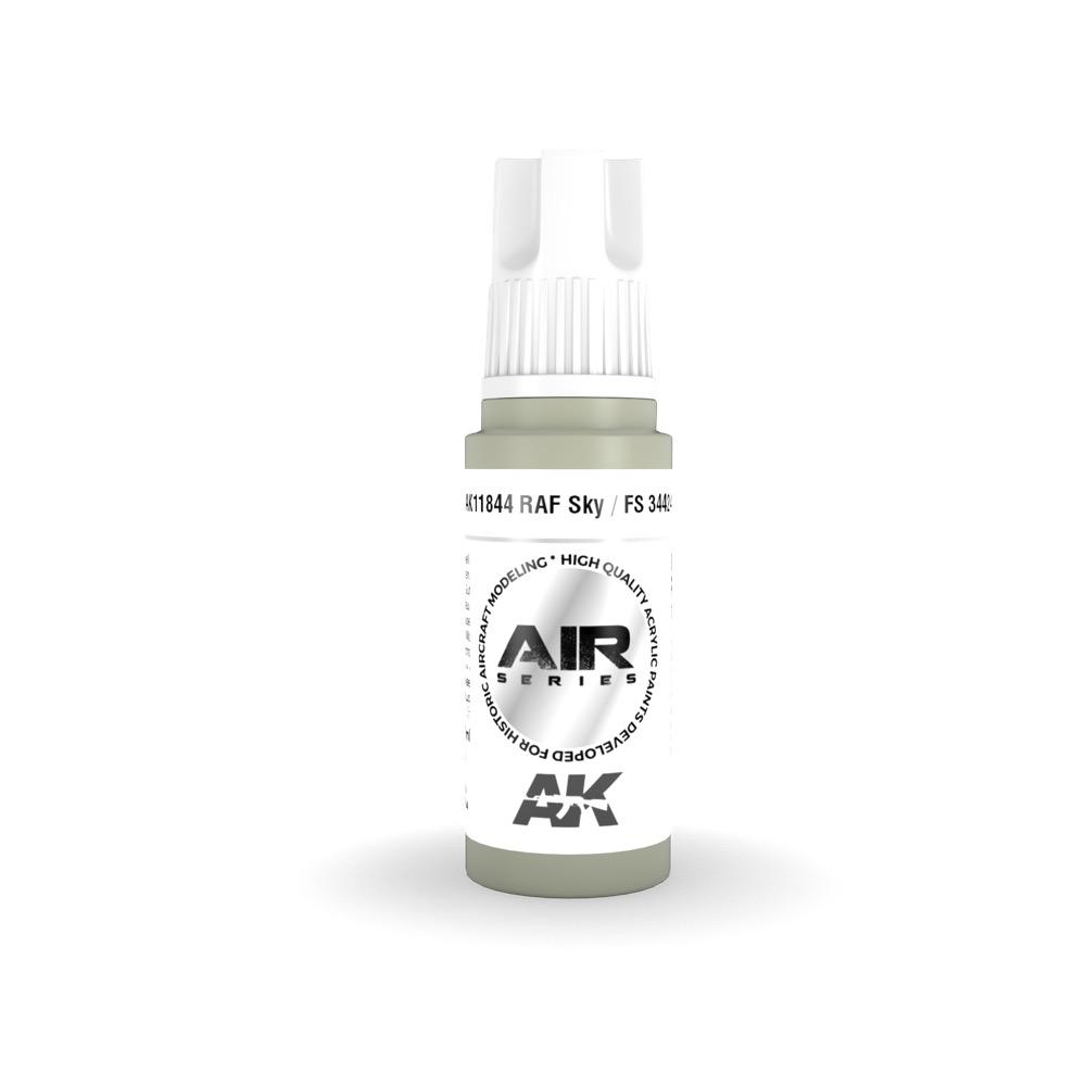 AK Interactive AK11844 Air Series RAF Sky FS 34424 Acrylic Paint - 17ml Bottle (3rd Gen) for Scale Model Building & Aircraft Miniature Painting