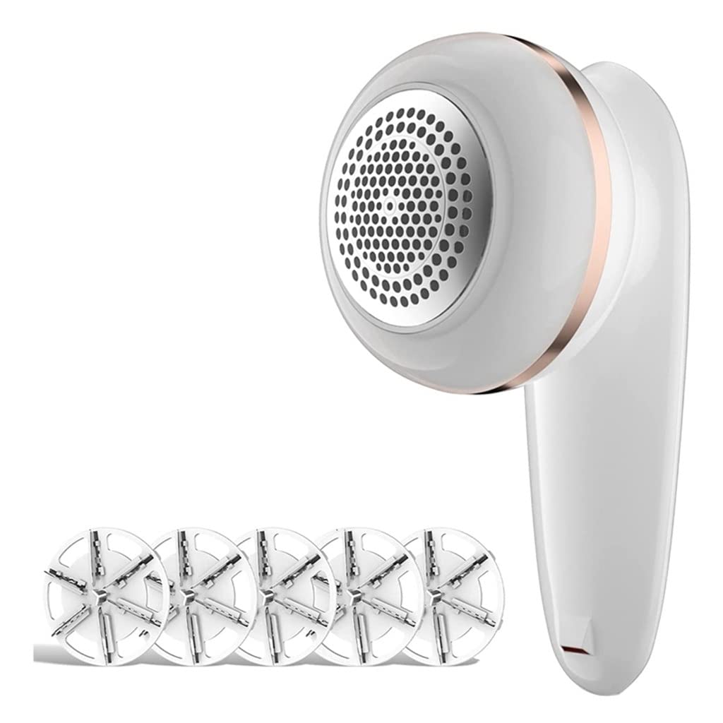 Rechargeable Electric Fabric Shaver & Lint Remover with Replaceable Stainless Steel Blades - Perfect for Sweaters, Coats, and Home Textiles