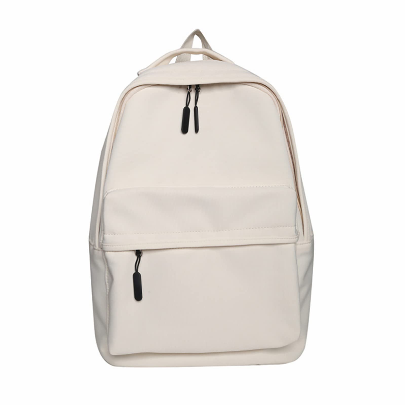 LORDWEY Trendy Korean Backpack for High School & College Students - Large Capacity Stylish School & Travel Backpack - Unisex Casual Daypack in Off-White - Perfect for School, Travel & Daily Use