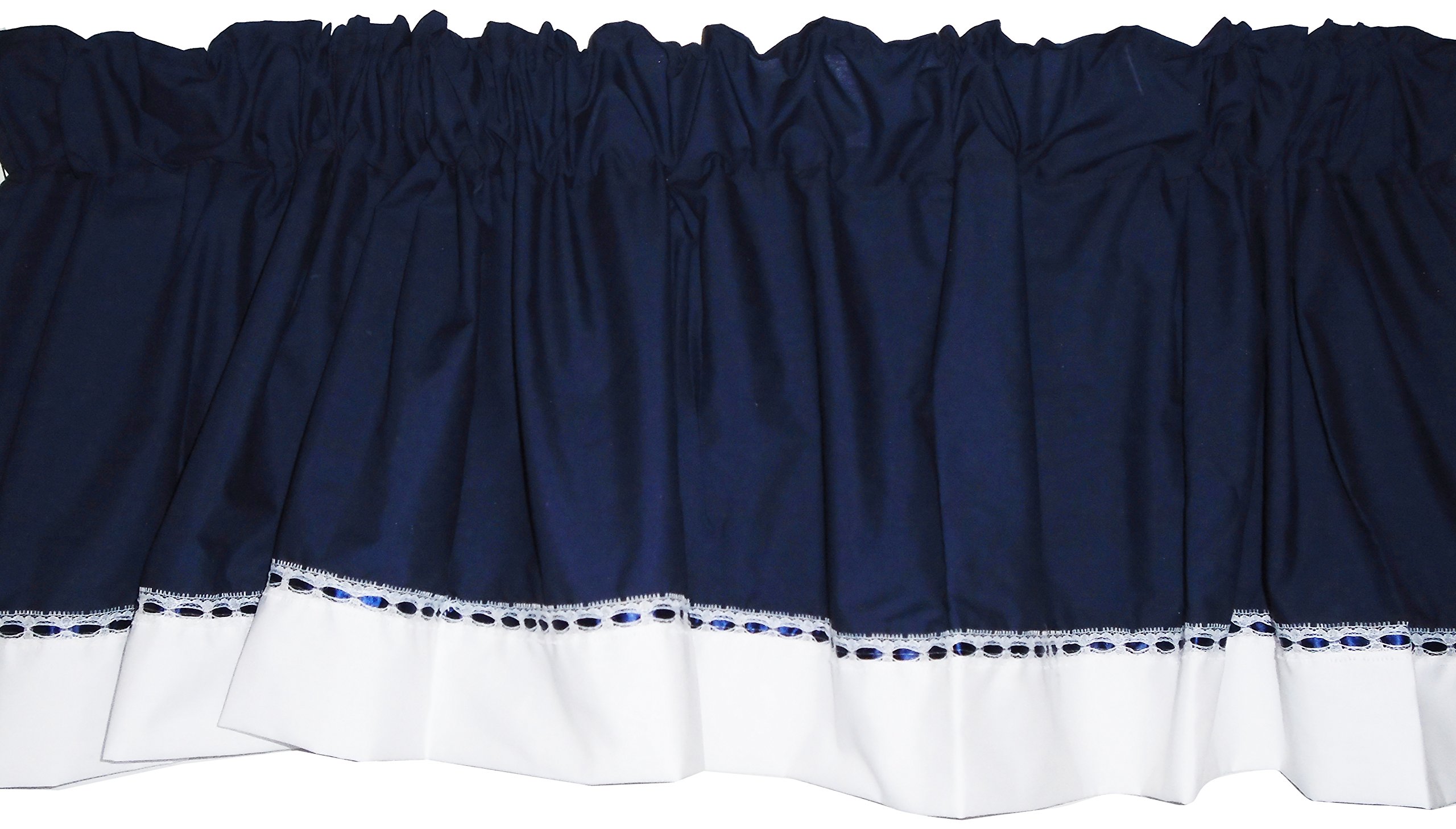 Royal Blue Baby Doll Crib Bedding Set with Elegant Window Valance - Perfect for Nursery Decor, Dollhouse Accessories & Kids' Room Styling