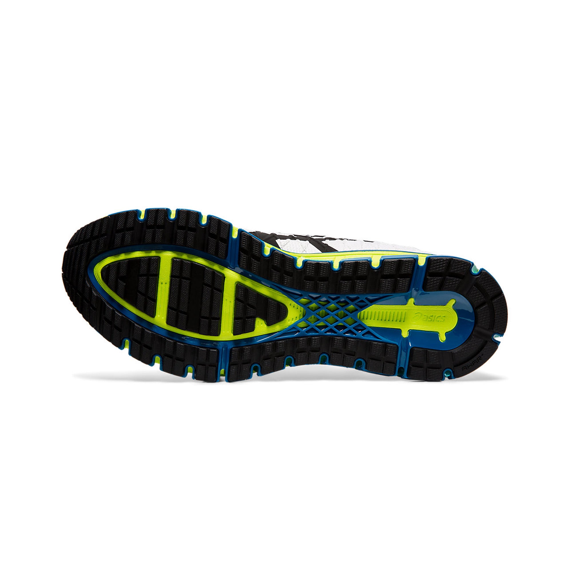 ASICS Gel Quantum 180 4 Running Shoes for Men - White & Safety Yellow - Lightweight Cushioned Sneakers for Jogging, Gym Workouts & Daily Walking