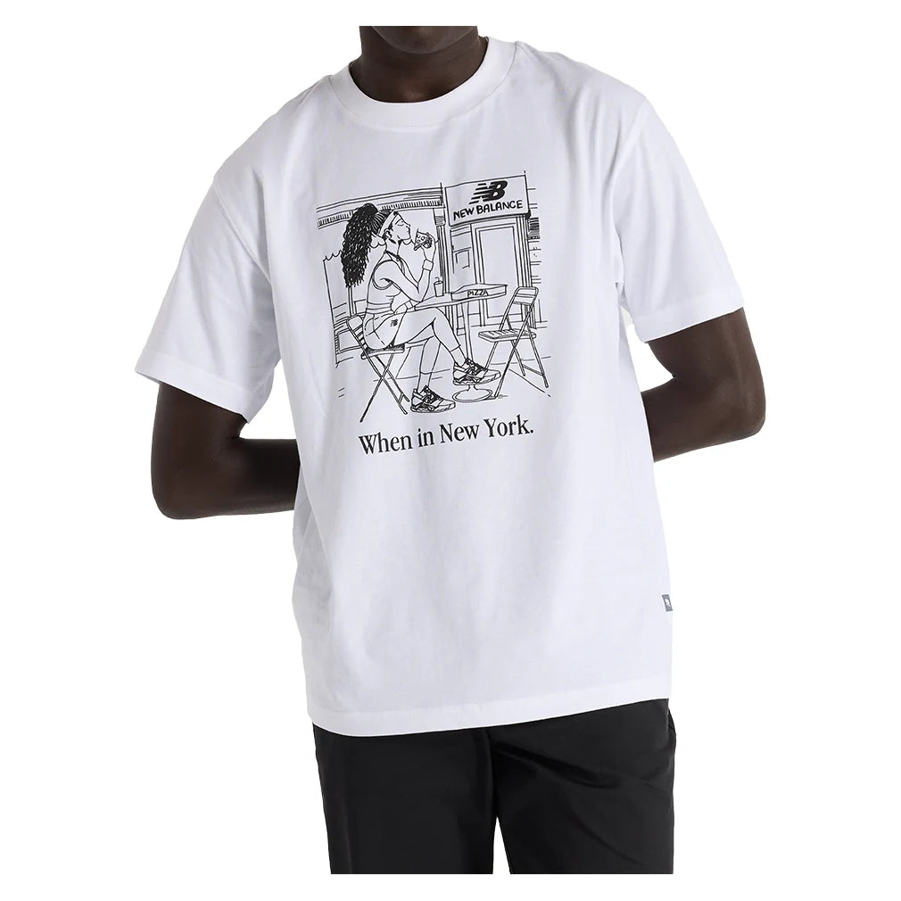 Coco Gauff New York Slice Tennis T-Shirt - White Cotton Performance Tee for Women | Perfect for Tennis Matches, Training & Casual Wear