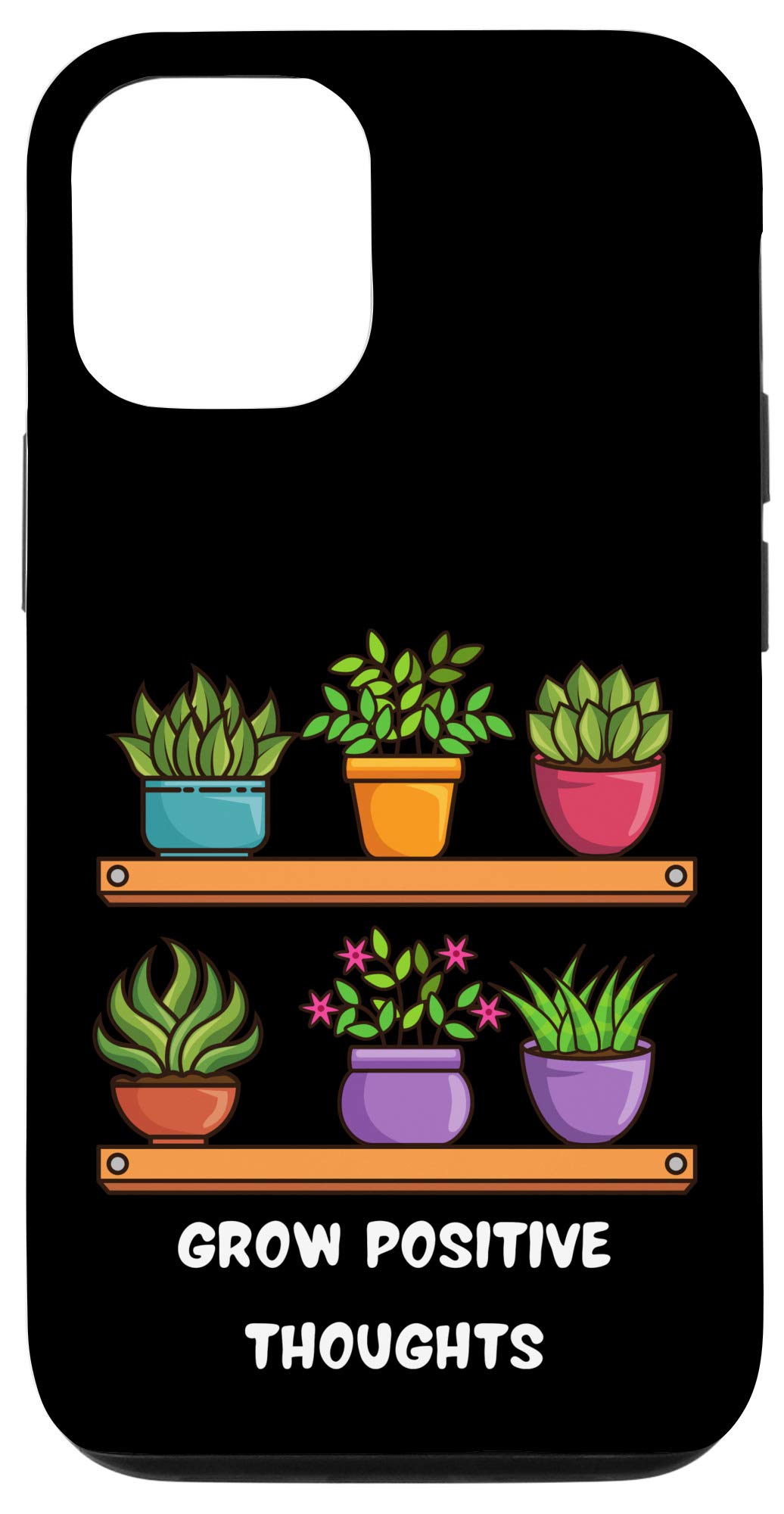 iPhone 12/12 Pro Case - Inspirational Plant Lover Design with Positive Quote for Men & Women - Perfect for Nature Enthusiasts & Daily Motivation