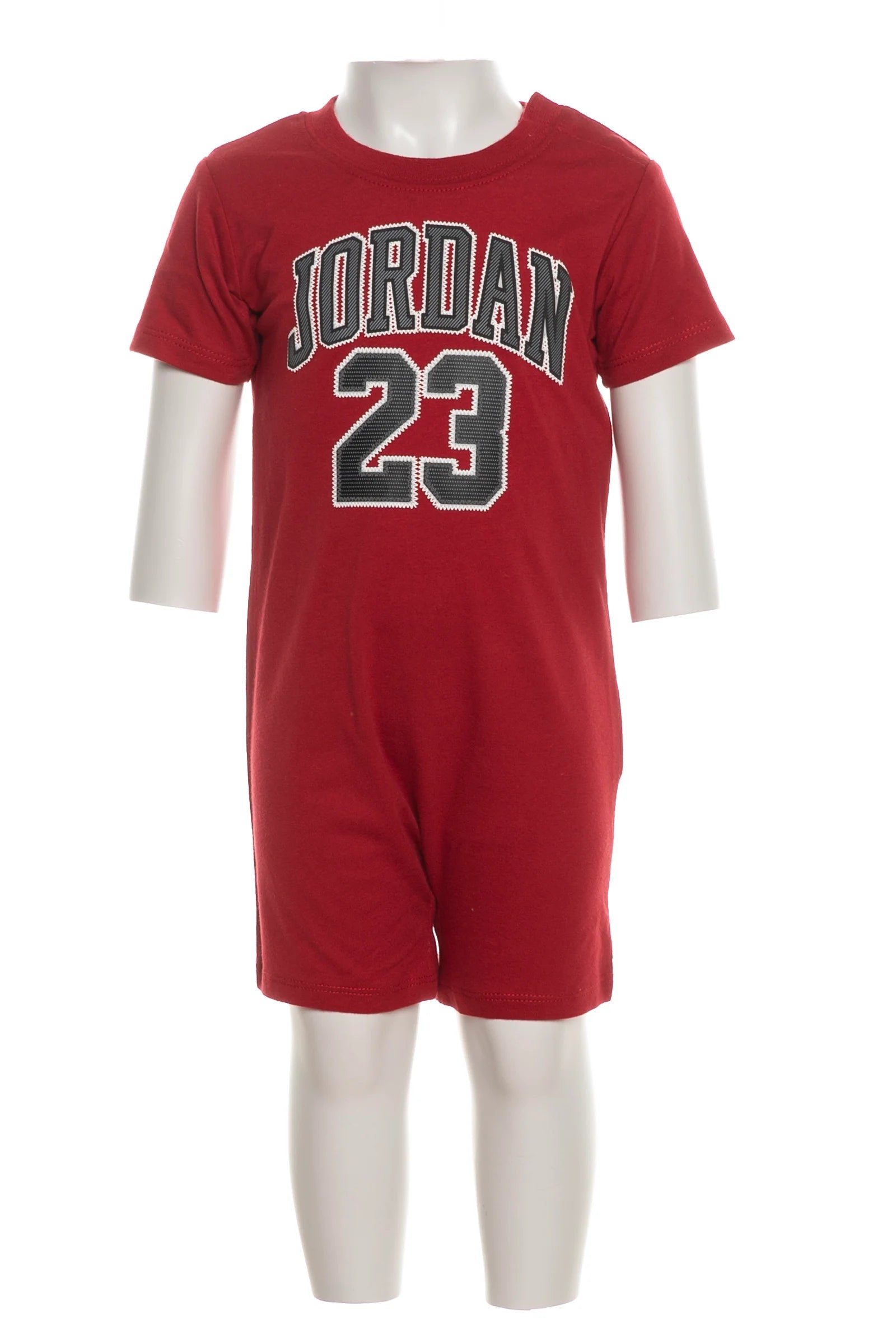 Jordan® Baby/Toddler 23 Romper & Bootie 2-Piece Set - Red | Cute Infant Outfit for Boys & Girls | Perfect for Playdates, Parties & Photo Shoots