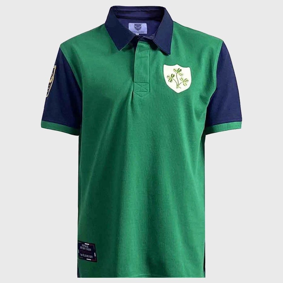 Ellis Rugby Ireland 1948 Grand Slam Vintage Polo Shirt - Men's Retro Rugby Jersey for Fans & Collectors - Perfect for Game Days, Pub Outings & Vintage Sports Events