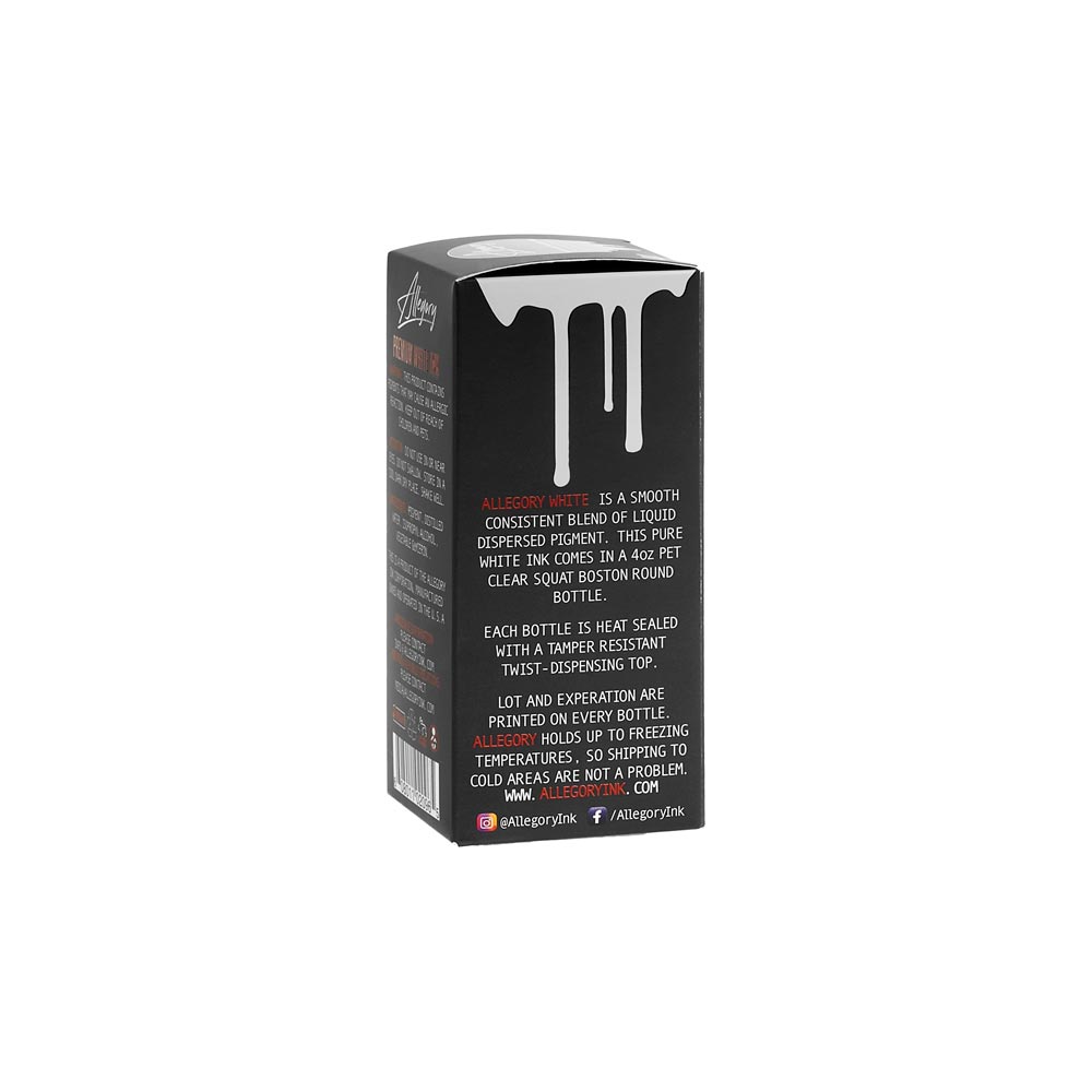 Allegory White Ink - Premium Quality for Calligraphy, Tattoos & Art Projects | Perfect for DIY Crafts, Wedding Invitations & Professional Tattoo Artists