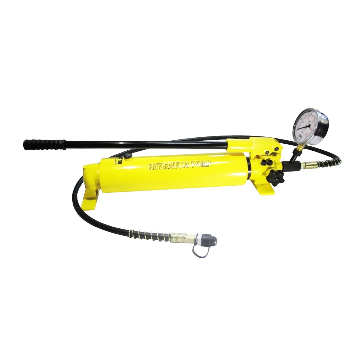 High Pressure Hydraulic Hand Pump 10000 PSI Two Speed with Gauge - 165 in3 Capacity (B-700AB) for Heavy Duty Hydraulic Tools, Automotive Repair, and Industrial Applications