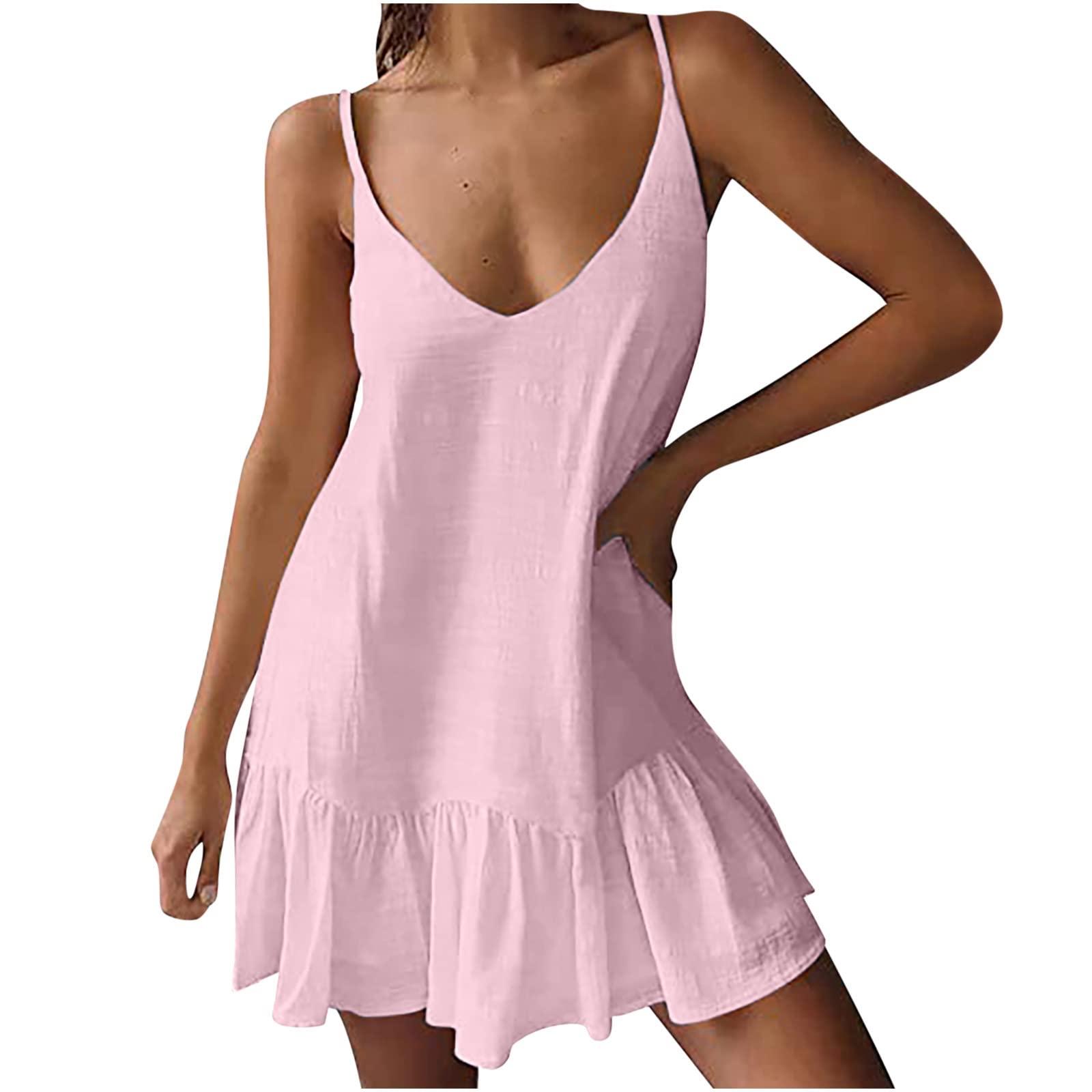 **Posijego Women's Sexy Swimsuit - Basic Beach Long Swim Dress for Women | 2022 Trendy One-Piece Bathing Suit | Perfect for Pool, Beach & Vacation**
