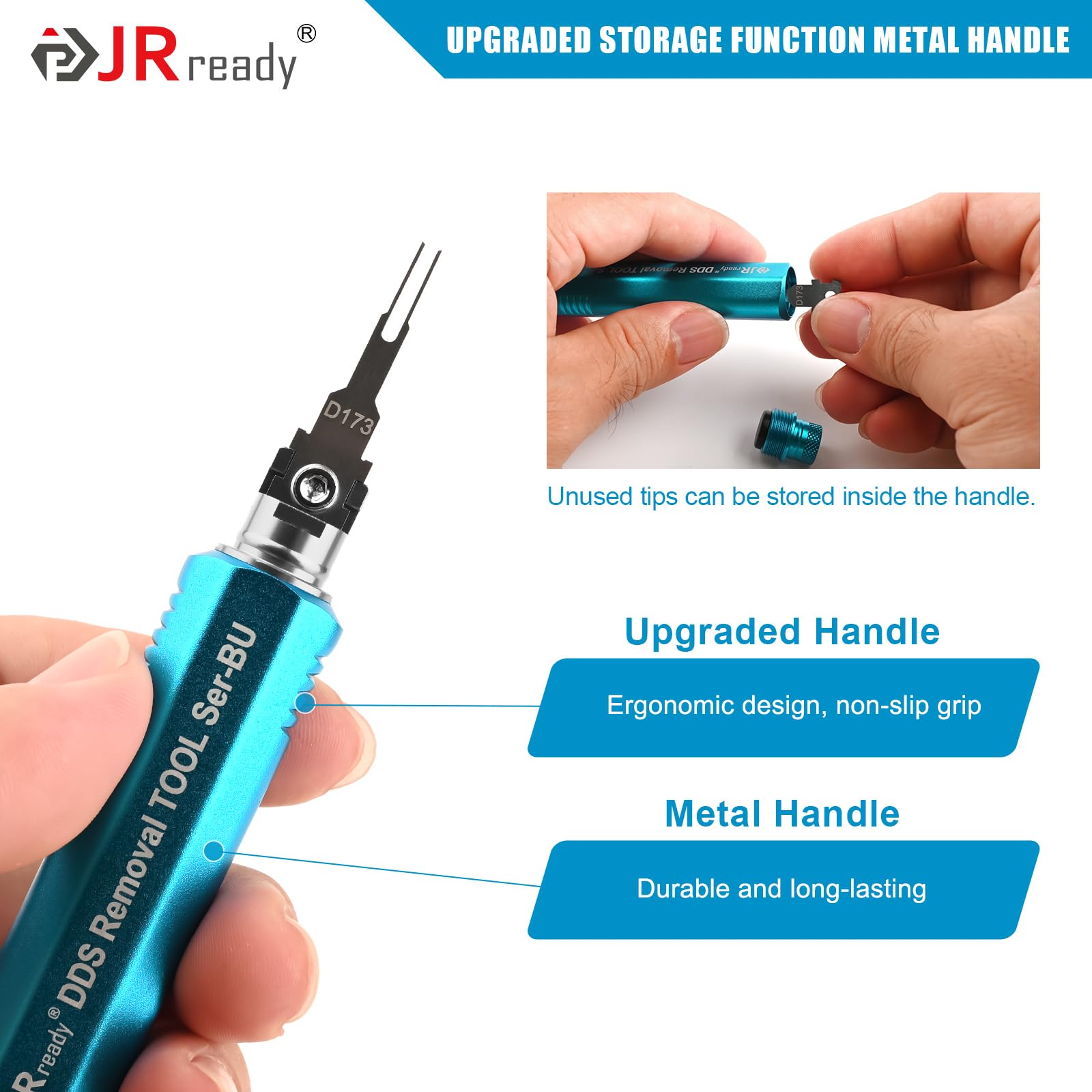 JRready ST5349 24PCS Pin Removal Tool Kit - Professional Electrical Terminal Extractor Set for Deutsch, AMP/TE, Molex, Delphi, JST, Harting Connectors - Perfect for Automotive Wiring, Electronics Repair & DIY Projects