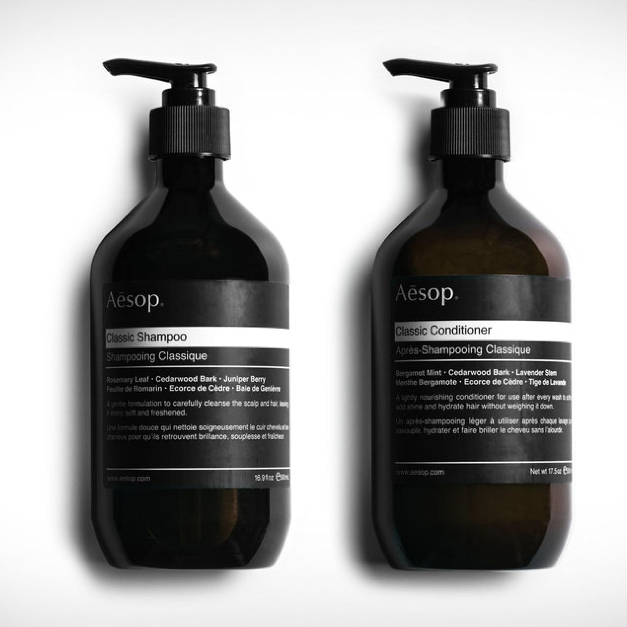 Aesop Classic Shampoo and Conditioner Set - 16.9 fl oz | Paraben-Free, Cruelty-Free & Vegan Hair Care | Gentle Daily Cleansing for All Hair Types - Perfect for Home, Travel & Salon Use