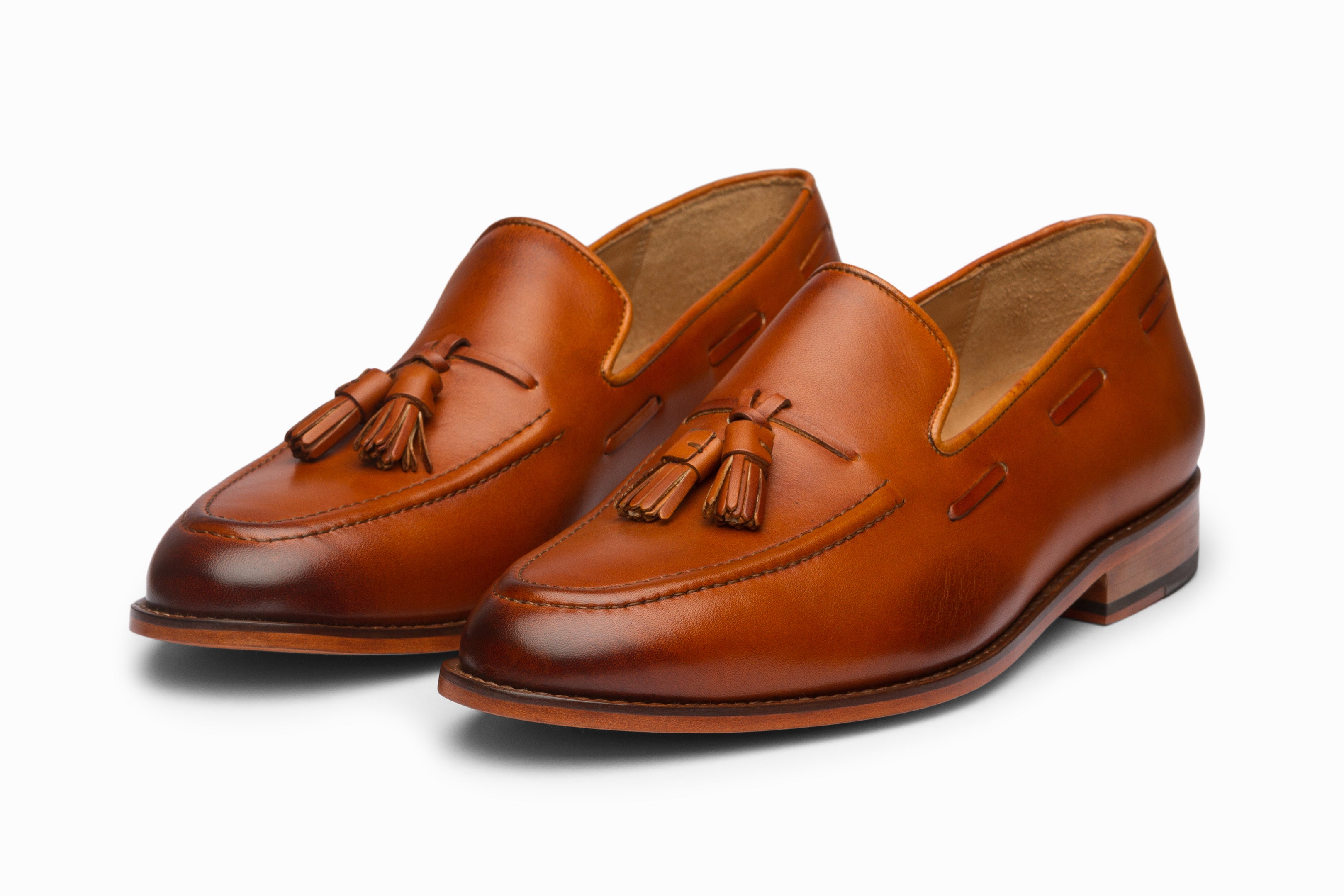 Stylish Tan Tassel Loafers for Women - Comfortable Slip-On Dress Shoes for Office, Party & Casual Wear