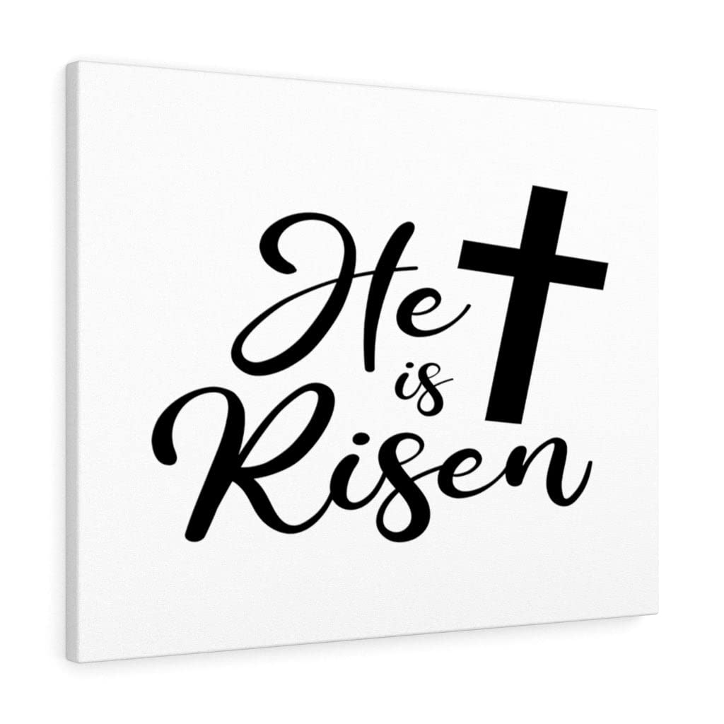 He is Risen Christian Wall Art - Bible Verse Print for Home Decor - Ready to Hang Scripture Wall Art - Perfect for Easter, Church, and Christian Gift Giving