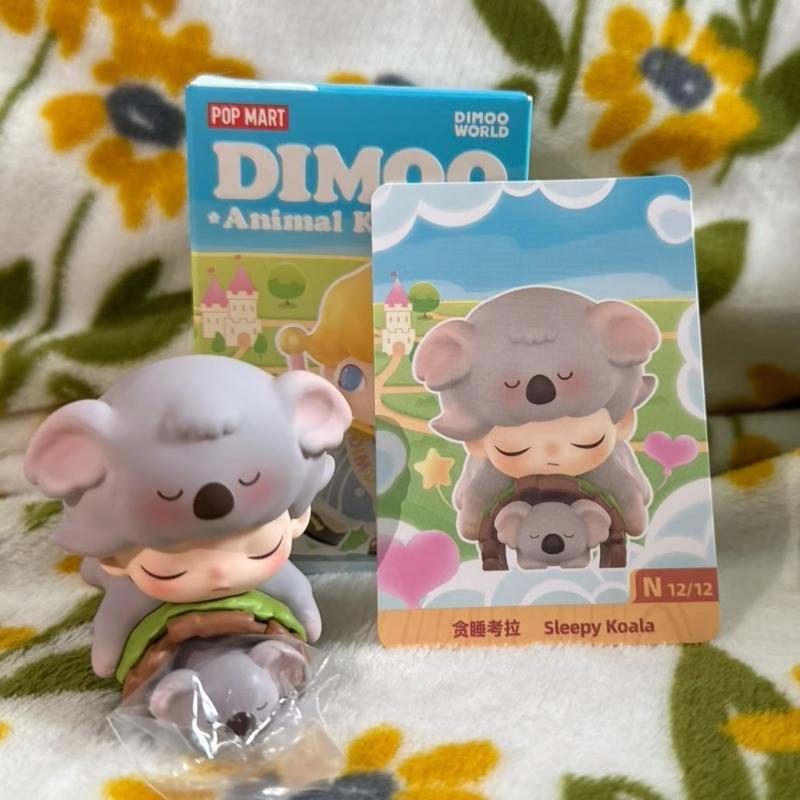 DIMOO Animal Kingdom Series Sleepy Koala Plush Toy - Cute Stuffed Koala for Kids, Gifts & Nursery Decor | Perfect for Bedtime, Room Decor & Collectibles