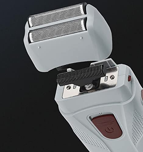 Premium Men's Electric Foil Shaver - Rechargeable Wet/Dry Beard Trimmer with Multifunctional Removable Cutter Heads for Smooth Shaving & Grooming (Black) - Perfect for Travel, Home & Office Use