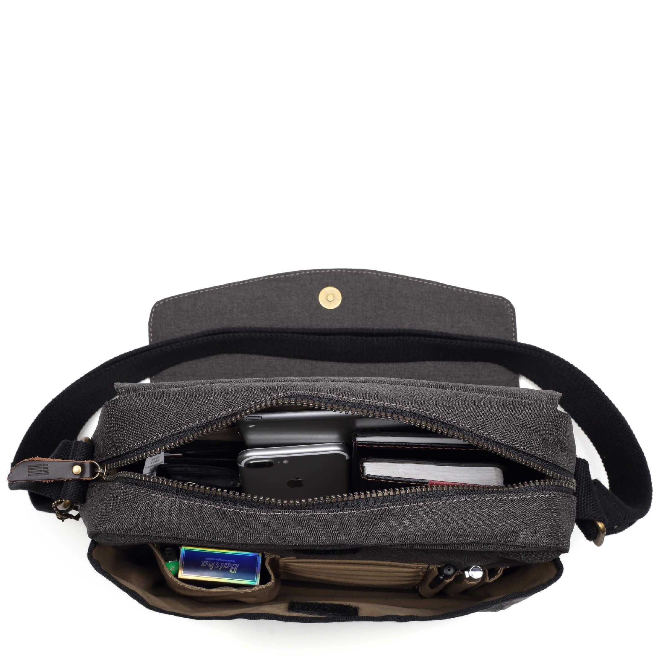 TRP0387 Troop London Urban Messenger Bag for Men & Women - Stylish Waterproof Crossbody Bag for Work, Travel & Daily Commute
