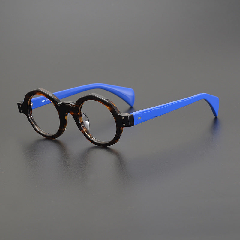 Stylish Acetate Round Glasses Frames SC20235 - Lightweight & Durable Eyewear for Men & Women - Perfect for Reading, Fashion, and Everyday Use