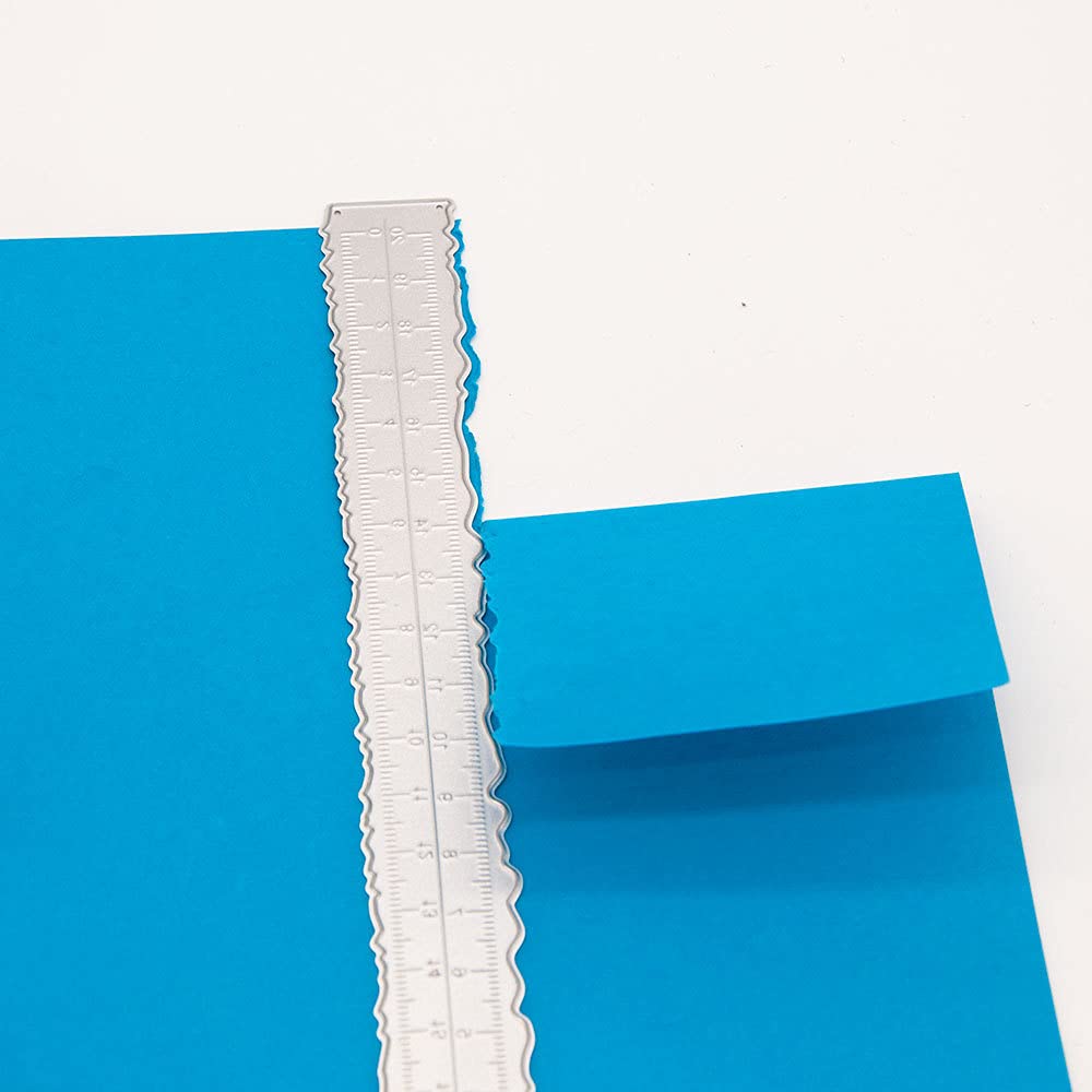 Arbuya 3-Piece Deckle Edge Ruler Set - Paper Cutter & Tearing Tool for Scrapbooking, Card Making & Journaling - Create Vintage & Irregular Paper Edges - Perfect for DIY Crafts, Stationery & Art Projects