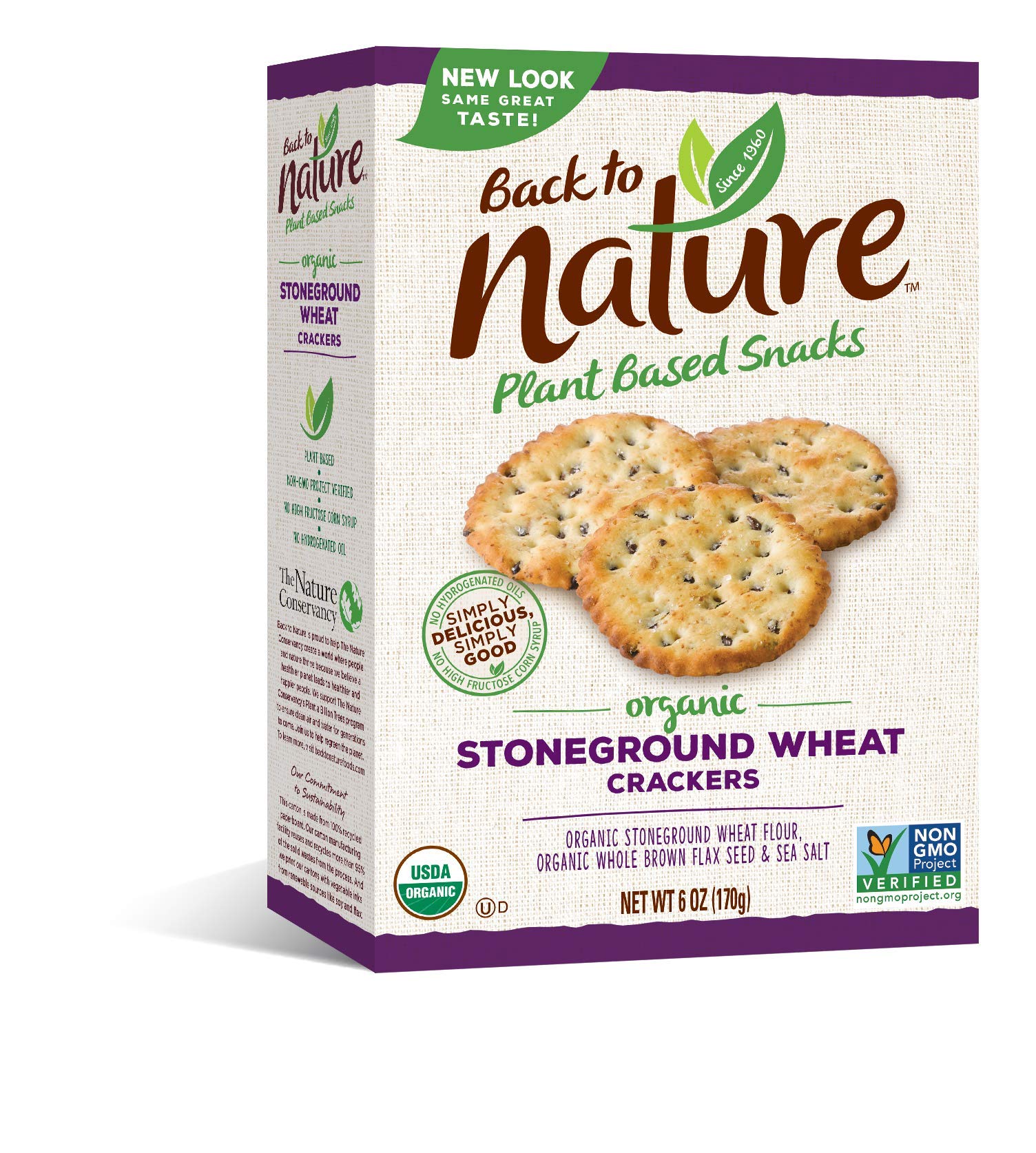 Organic Back to Nature Cookies & Crackers Variety Pack - Gluten-Free Snacks for Kids, Vegan Treats, Healthy On-The-Go Snacking (Perfect for Lunchboxes, Office Snacks & Road Trips)