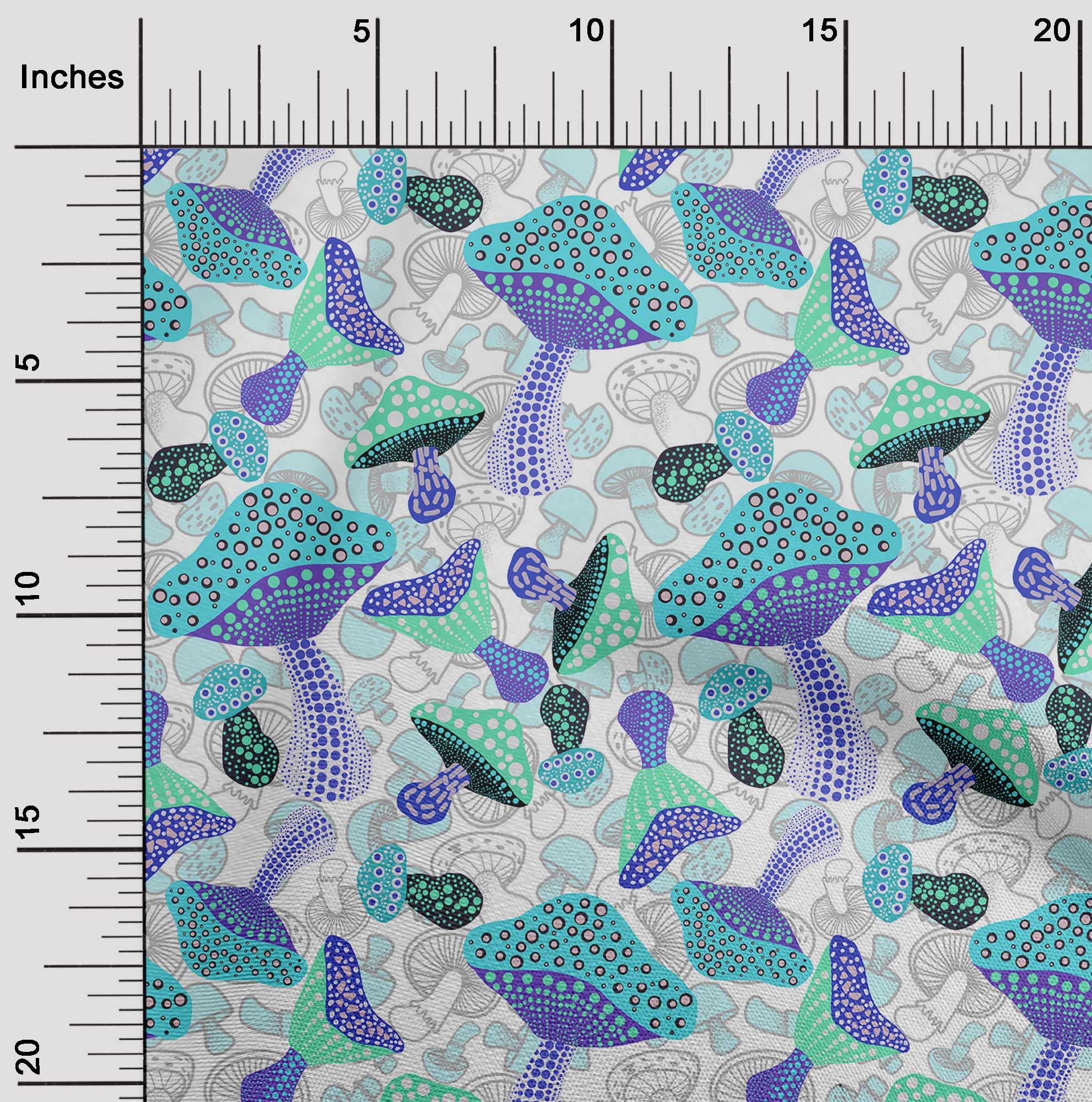 Premium Light Blue Polyester Spandex Fabric - 56