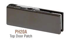 CRL PHA1DU Black Bronze Anodized Aluminum Door Patch Kit for North American Homes - No Lock Included | Perfect for Entry Doors, Garage Doors & Commercial Buildings