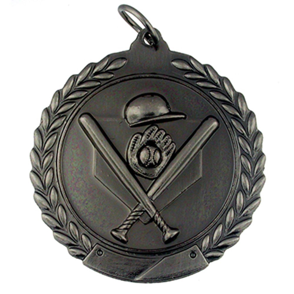 Custom Baseball Award Medals - Personalized Single & Bulk Team Trophies for Sports Tournaments & Recognition Ceremonies
