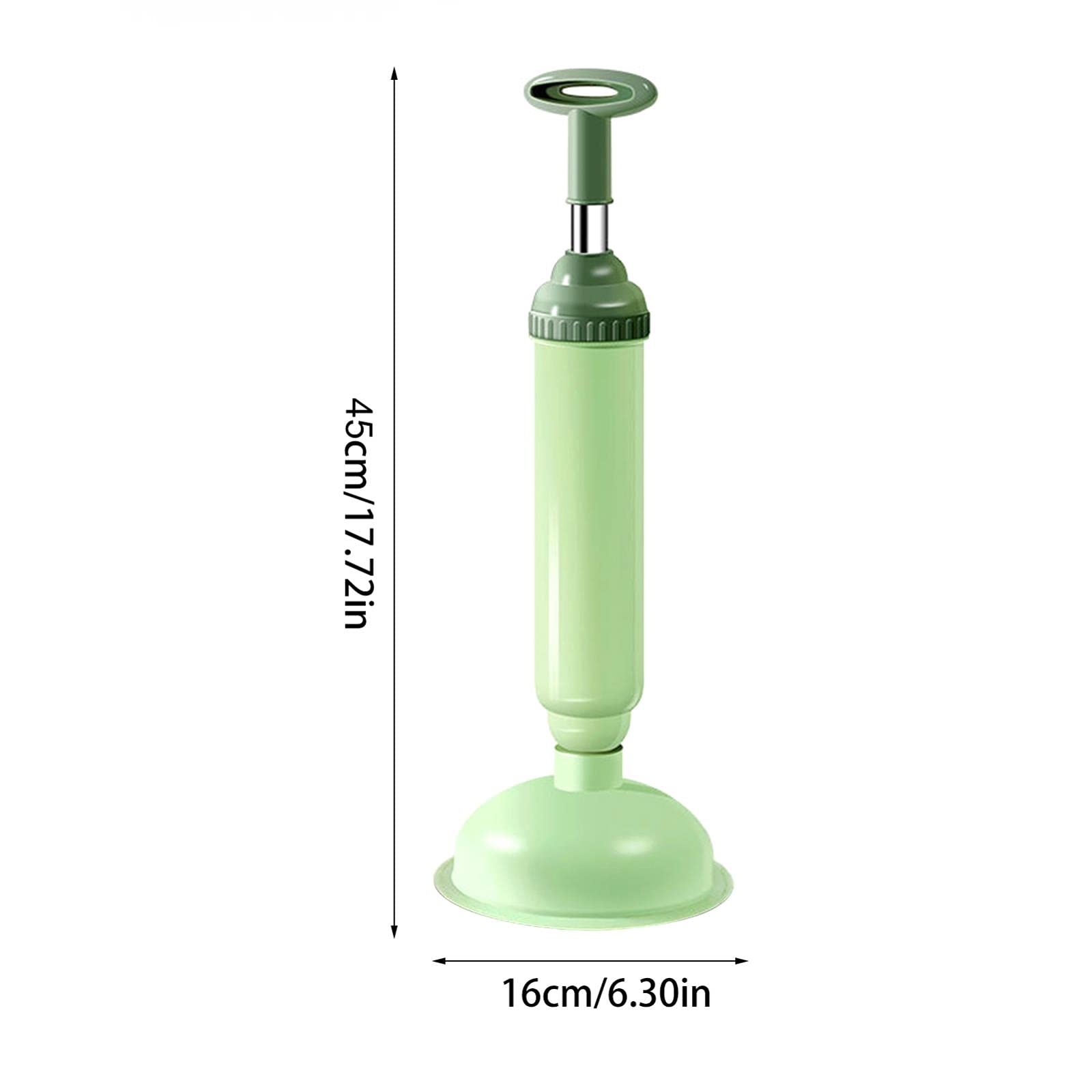 Powerful High-Pressure Toilet Plunger with Strong Suction - Drain Unclogger for Toilet, Sink, Bathtub & Shower - Pink Bathroom Plunger for Quick Clog Removal (Perfect for Homes, Hotels & Apartments)
