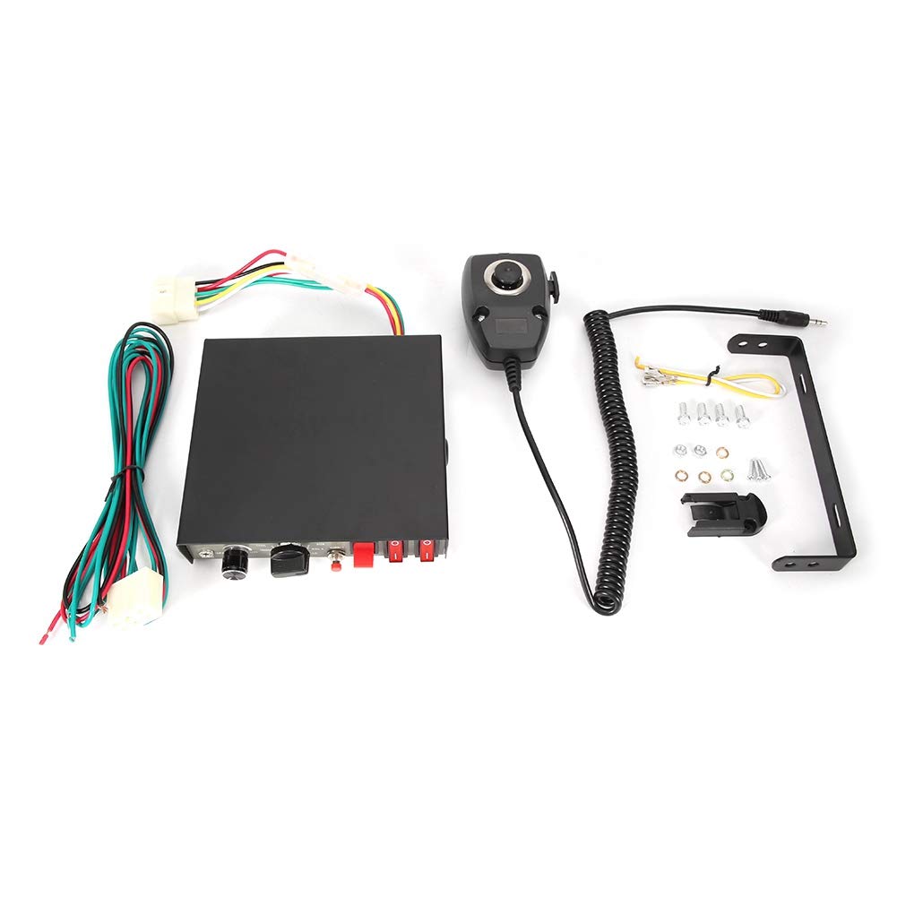 KIMISS KX-6001CJB 12V Car Horn Loud Speaker Alarm System with Wired Remote Control - Perfect for Trucks, Motorcycles & Emergency Vehicles