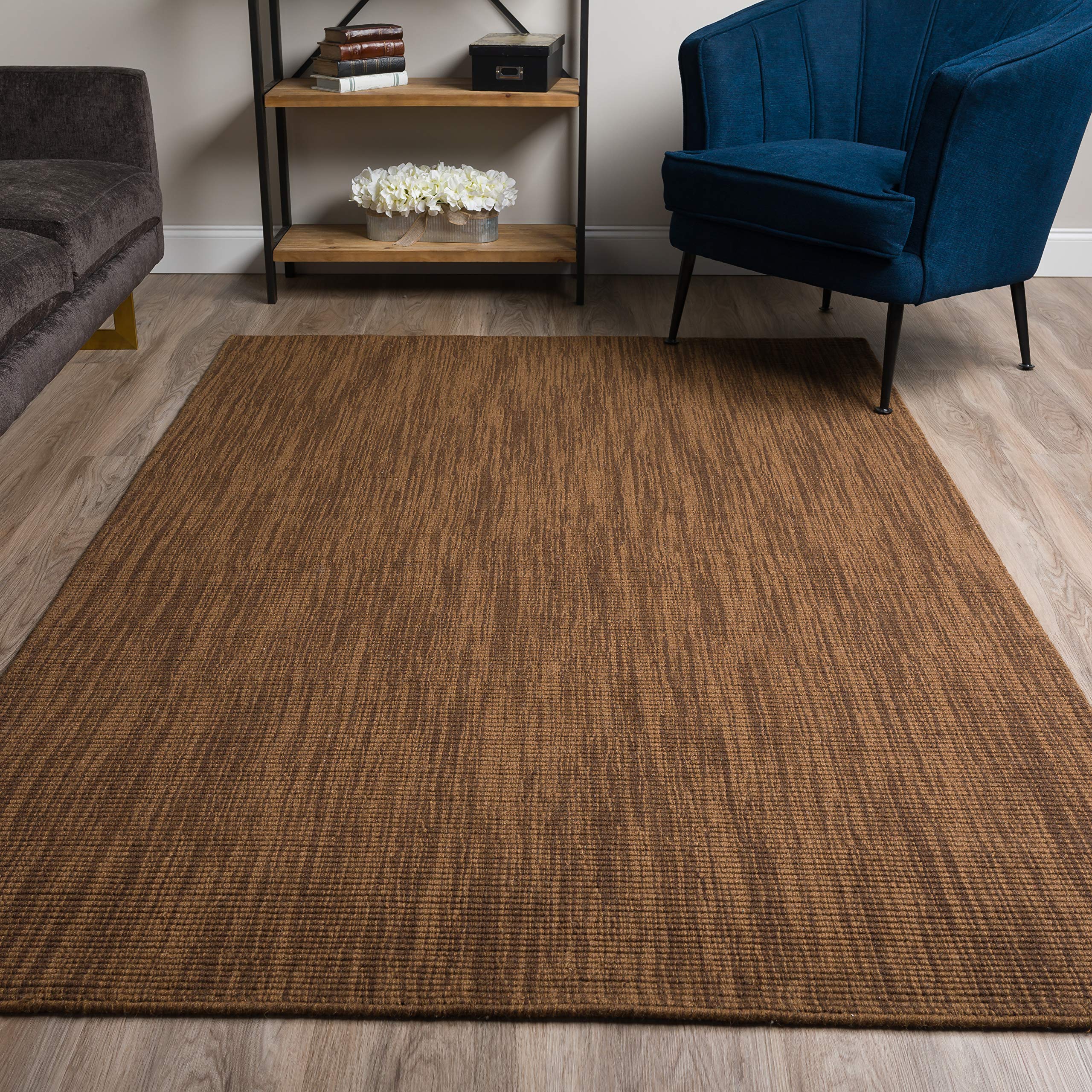 Addison Rugs Jaxon 5' x 8' Coffee Bean Area Rug - Soft Living Room Rug for Home Decor, Bedroom Carpet, Cozy Floor Mat for Family Room & Dining Area