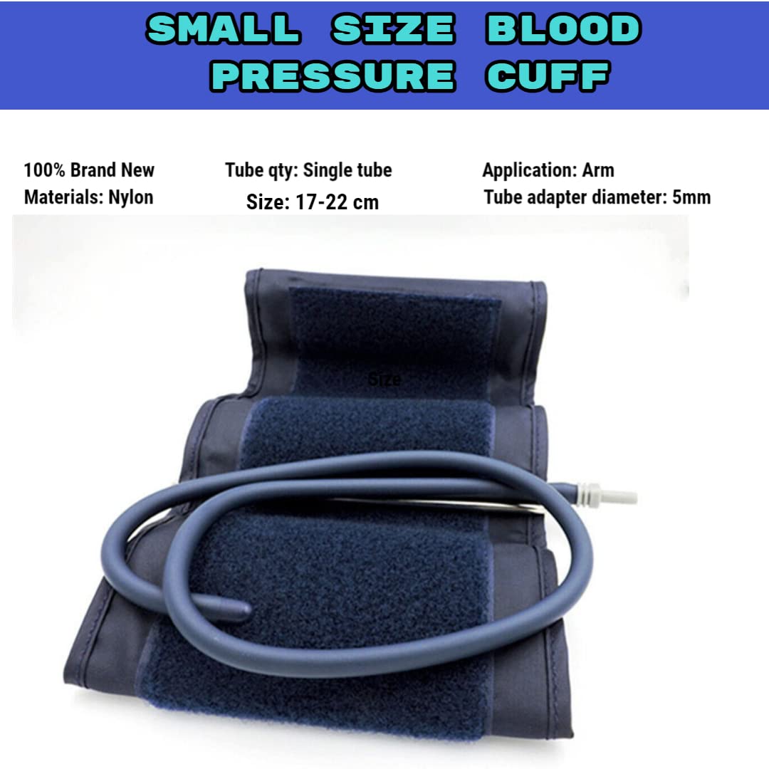 Universal Replacement Blood Pressure Cuff (15-26cm) for Upper Arm Digital BP Monitor - Small Size with 5mm Replaceable Connector | Ideal for Home Health Monitoring & Doctor's Office Use