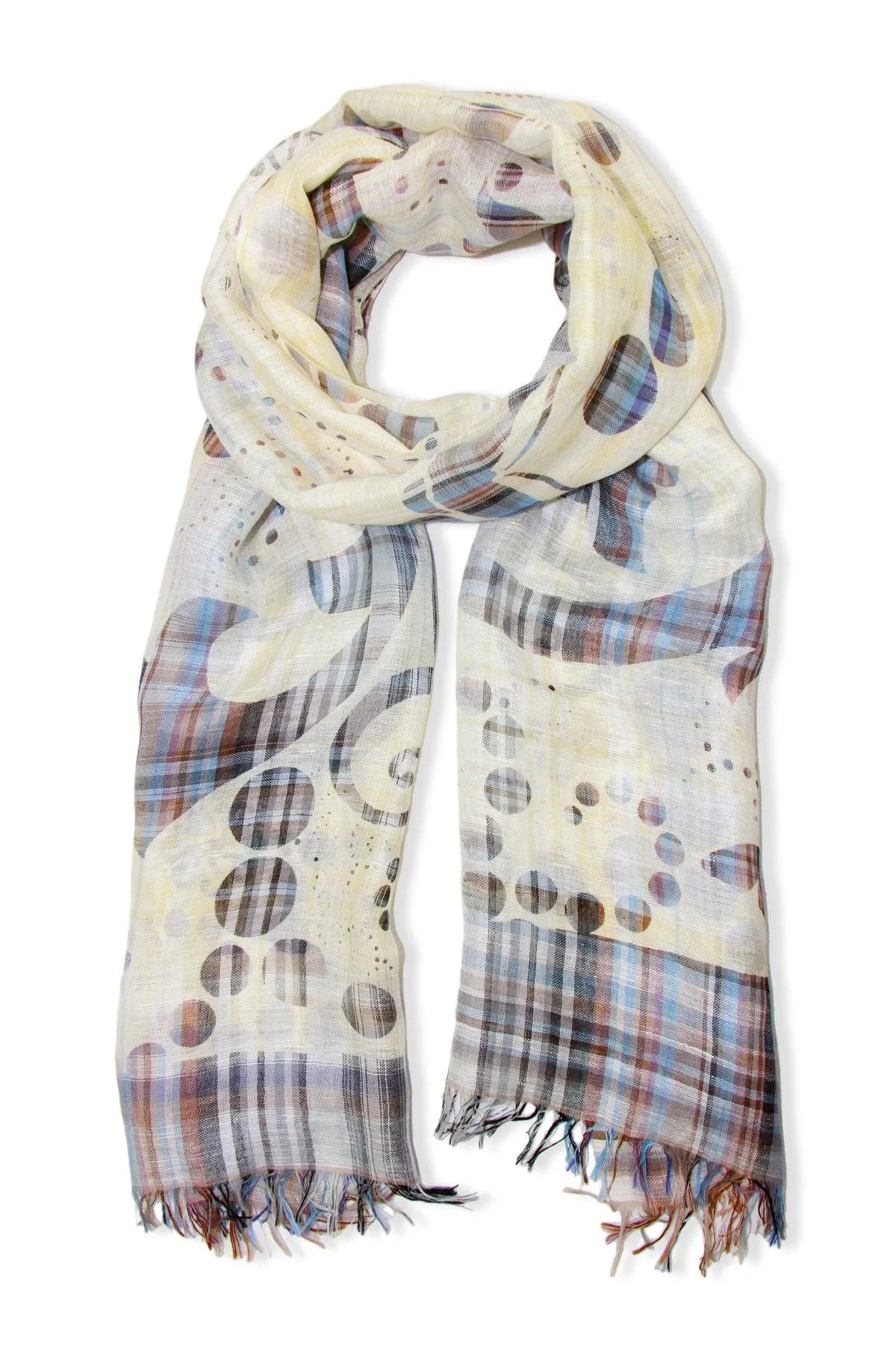 Celestia Mixed Plaid Scarf for Women - Soft Winter Fashion Accessory - Perfect for Cold Weather, Office & Holiday Outfits