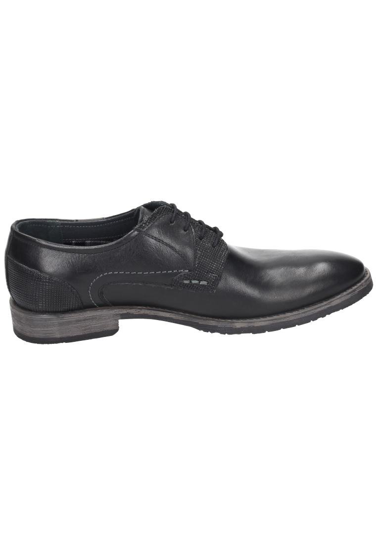 Men's Black Lace-Up Casual Shoes Size 45 EU (US 11) - Comfortable Walking & Dress Shoes for Work, Travel & Everyday Wear