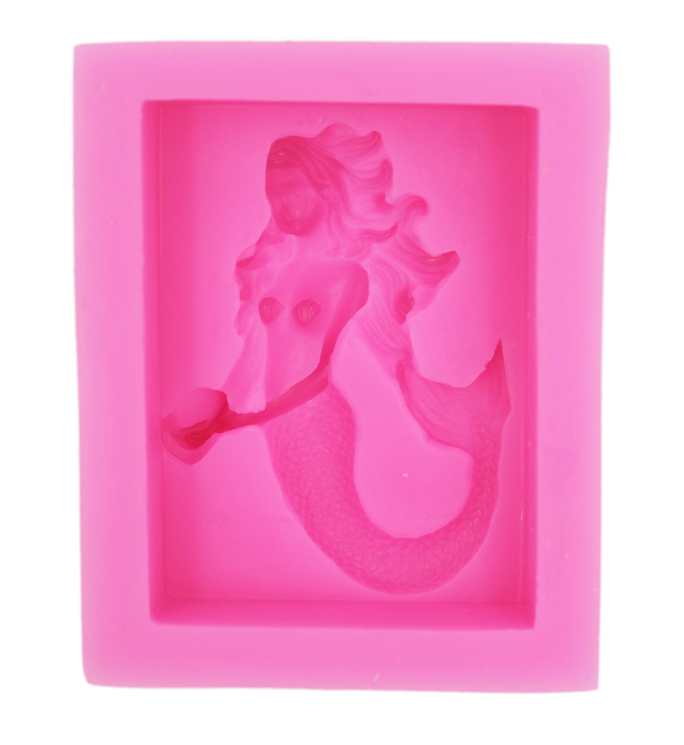 Premium Mermaid Silicone Soap Mold S282 - DIY Handmade Soap Making Kit for Bath Bombs, Candles & Resin Crafts - Perfect for Birthday Gifts, Spa Parties & Home Decor