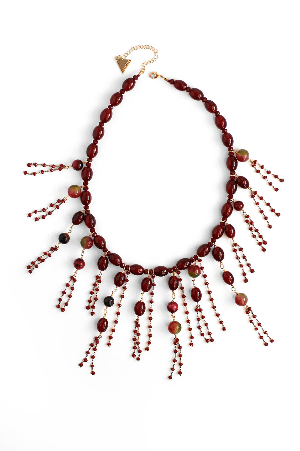 Elegant Candy Crystal Necklace with Berry Charm - Perfect for Parties, Weddings & Everyday Fashion