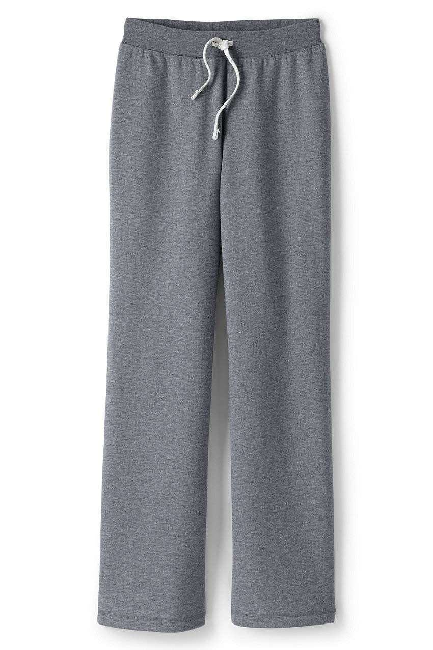 Lands' End Women's School Uniform Sweatpants - Comfortable Fleece Joggers for Class, Work & Casual Wear