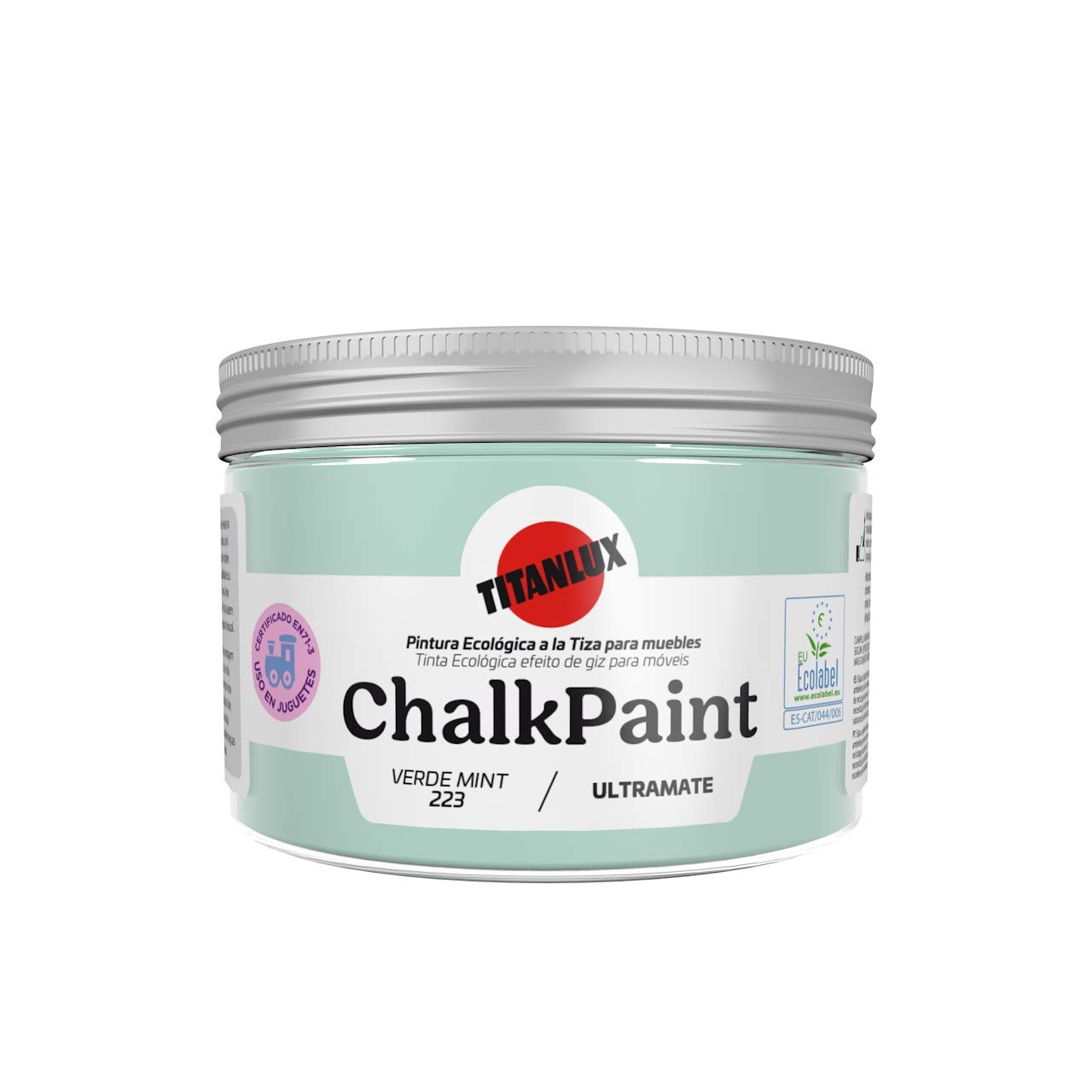 Titan Chalk Paint - 150ml Mint Green Chalky Finish Paint for Furniture, DIY Crafts & Home Decor - Perfect for Upcycling, Shabby Chic & Vintage Projects