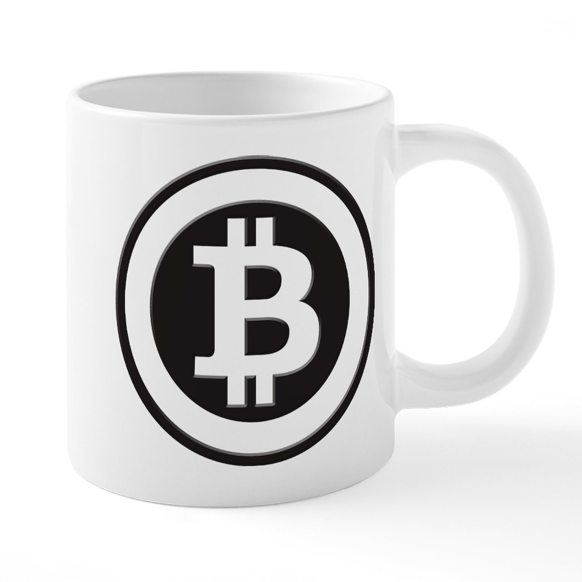Bitcoin Themed 20 oz Ceramic Coffee Mega Mug - Perfect for Crypto Enthusiasts & Office Use