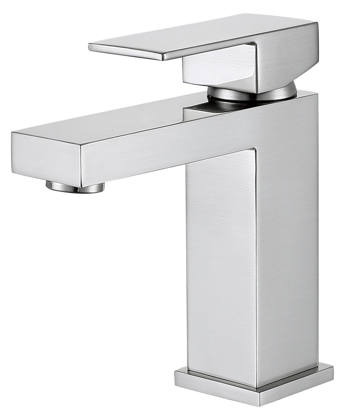 DAX 6951A Single Handle Bathroom Faucet - Brass Body, 4 5/16 x 6 1/2 Inches - Perfect for Modern Bathroom Vanities and Powder Rooms
