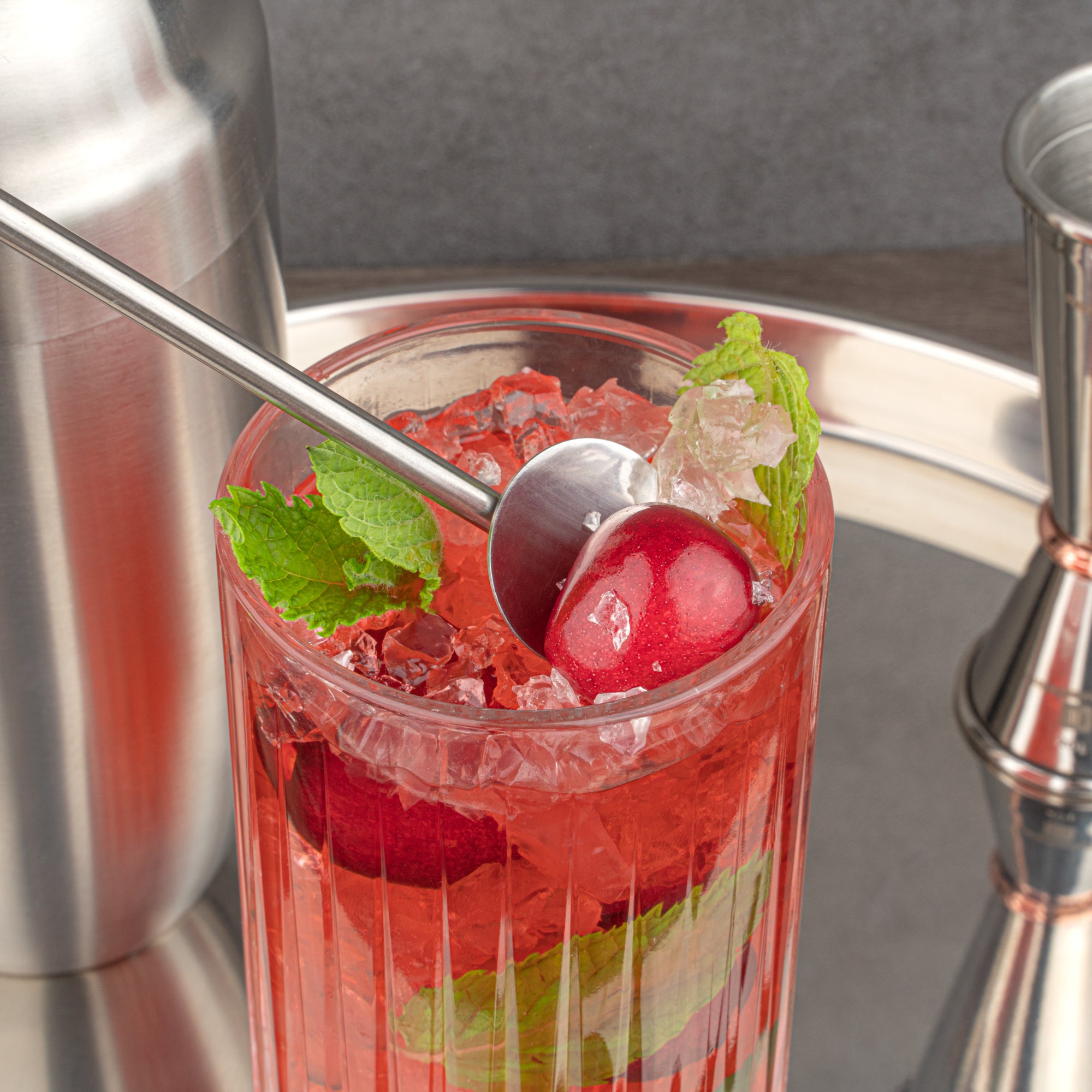 Premium Stainless Steel Julep Spoon Straws - 7.5 Inch, Set of 2 - Perfect for Mint Juleps, Cocktails & Iced Drinks - Bar & Home Entertaining Essential