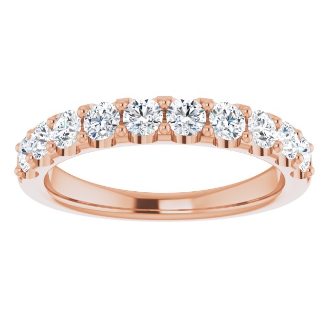 0.75 Carat Round Cut Diamond Wedding Band - Classic Anniversary Ring for Women - Perfect for Engagement, Proposal & Special Occasions