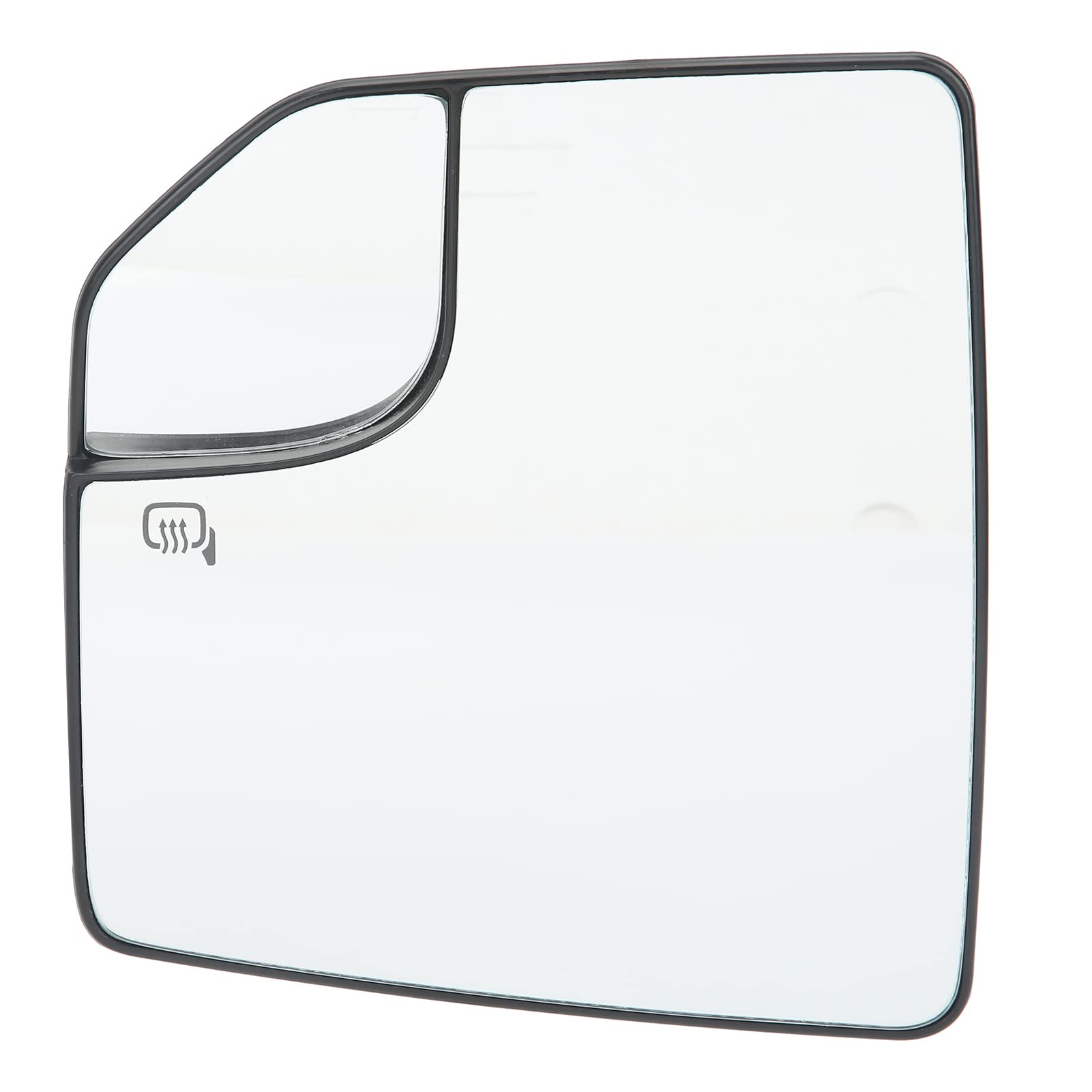 KIMISS FL3Z17K707AH Heated Side Mirror Glass Replacement for 2015-2020 Ford - Left Driver Side with Defrost & Spotter Lens - Perfect for Winter Driving & Enhanced Rear Visibility