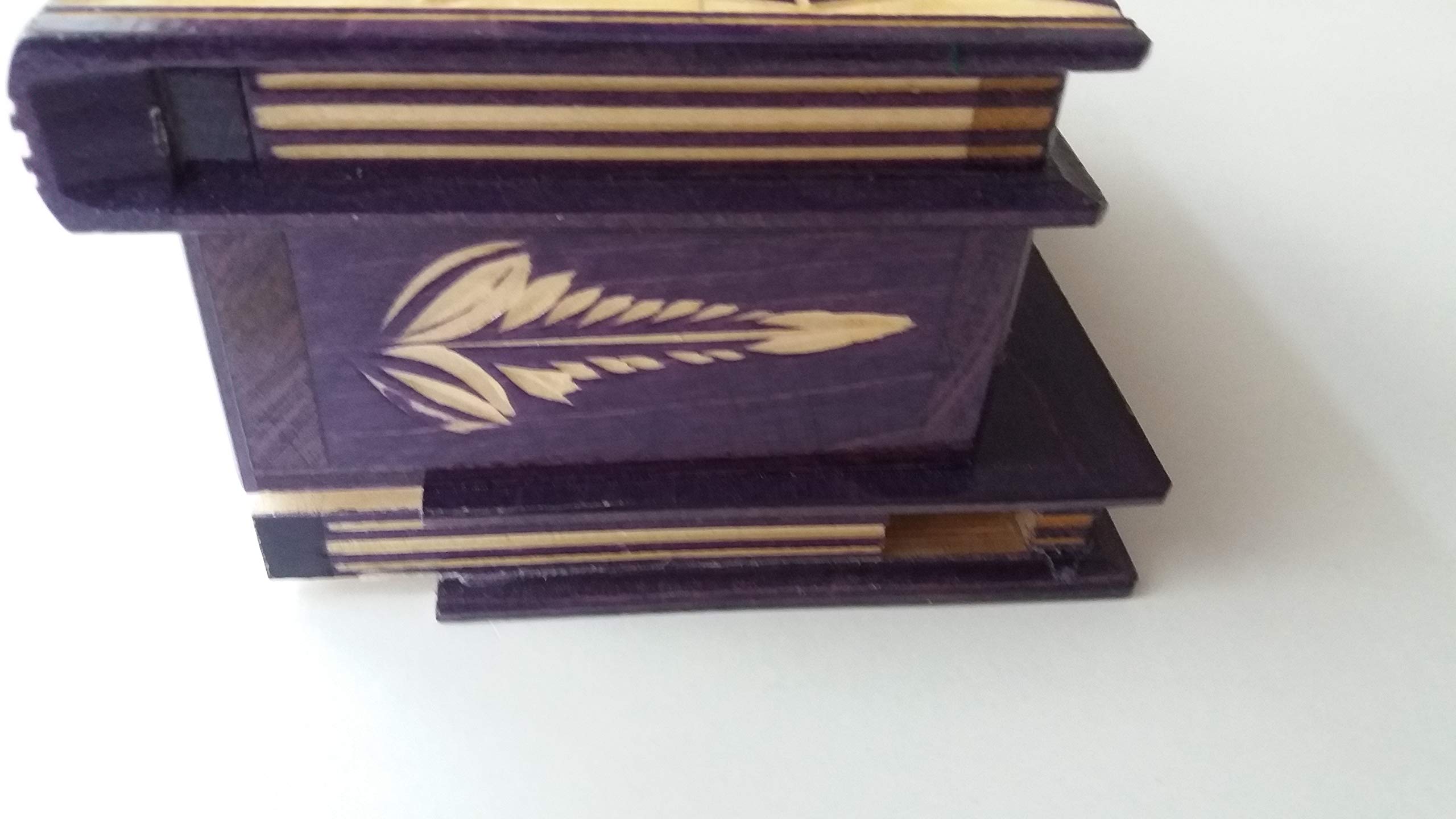 Handmade Wooden Puzzle Box - Magic Secret Jewelry Storage Box with Intricate Carvings | Perfect for Treasure Hunts, Gift Giving & Home Decor