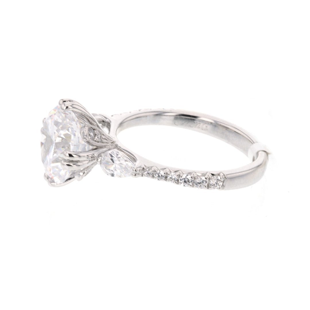 0.65 Carat Diamond Solitaire Engagement Ring - 14K White Gold Classic Wedding Band for Women - Perfect for Proposals, Anniversaries & Romantic Occasions