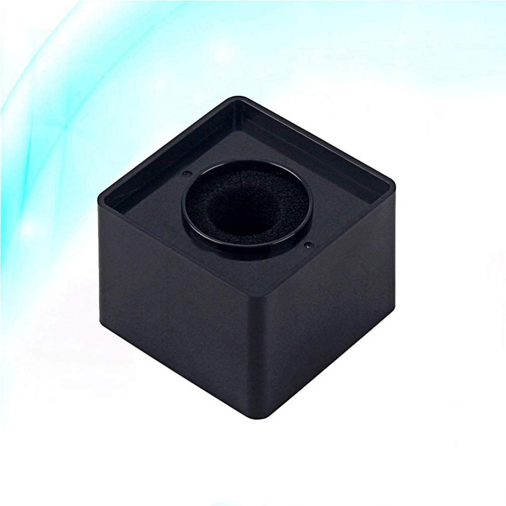 Happyyami Cube Shaped Handheld Interview Microphone with Logo - Professional Studio Mic for Interviews, Podcasts & Broadcasting (Black) - Perfect for Podcasters, Broadcasters & Content Creators