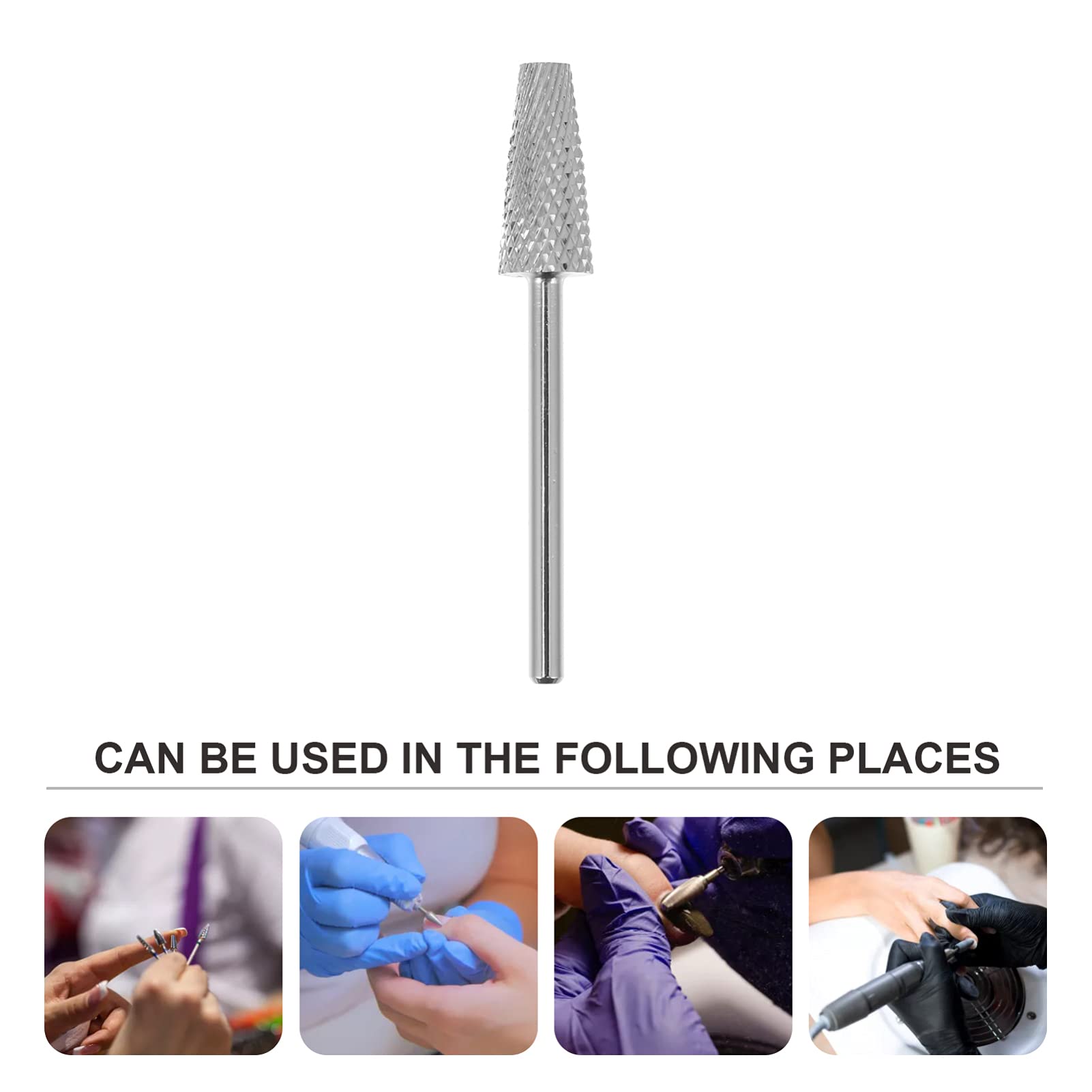 FOMIYES Professional Pedicure & Manicure Drill Bits Set - Tungsten Carbide Rotary Burr Carving Bits for Electric Nail Drill - Perfect for Nail Art, Salon & Home Use - Durable & Precise Nail Grinding Heads for Smooth & Safe Pedicures